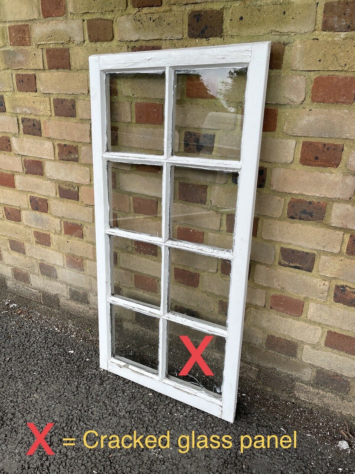 Modern Georgian 8 Panel Wooden Window 1110 x 555mm