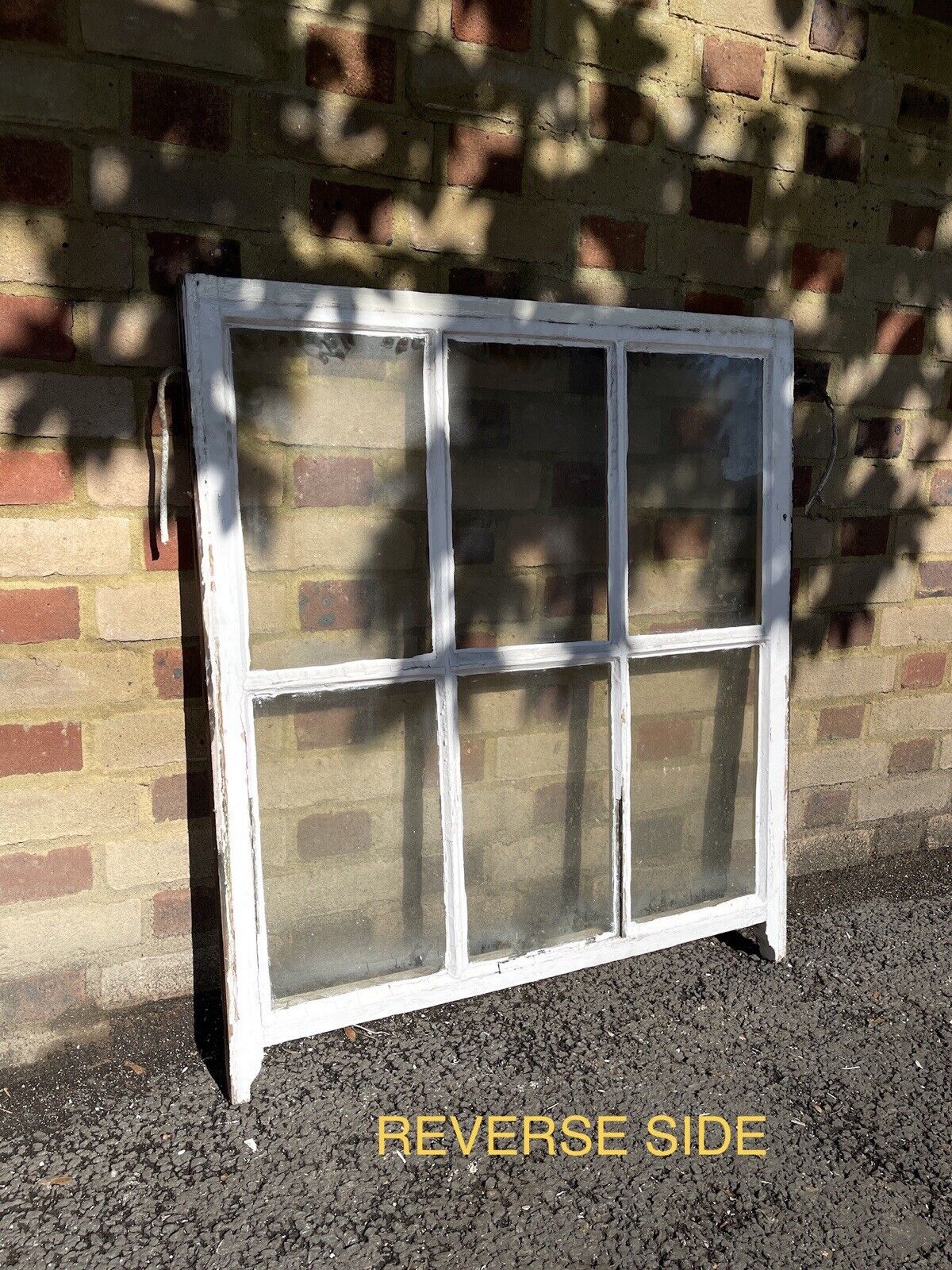 Reclaimed Old Georgian 6 Panel Wooden Window 950mm x 835mm