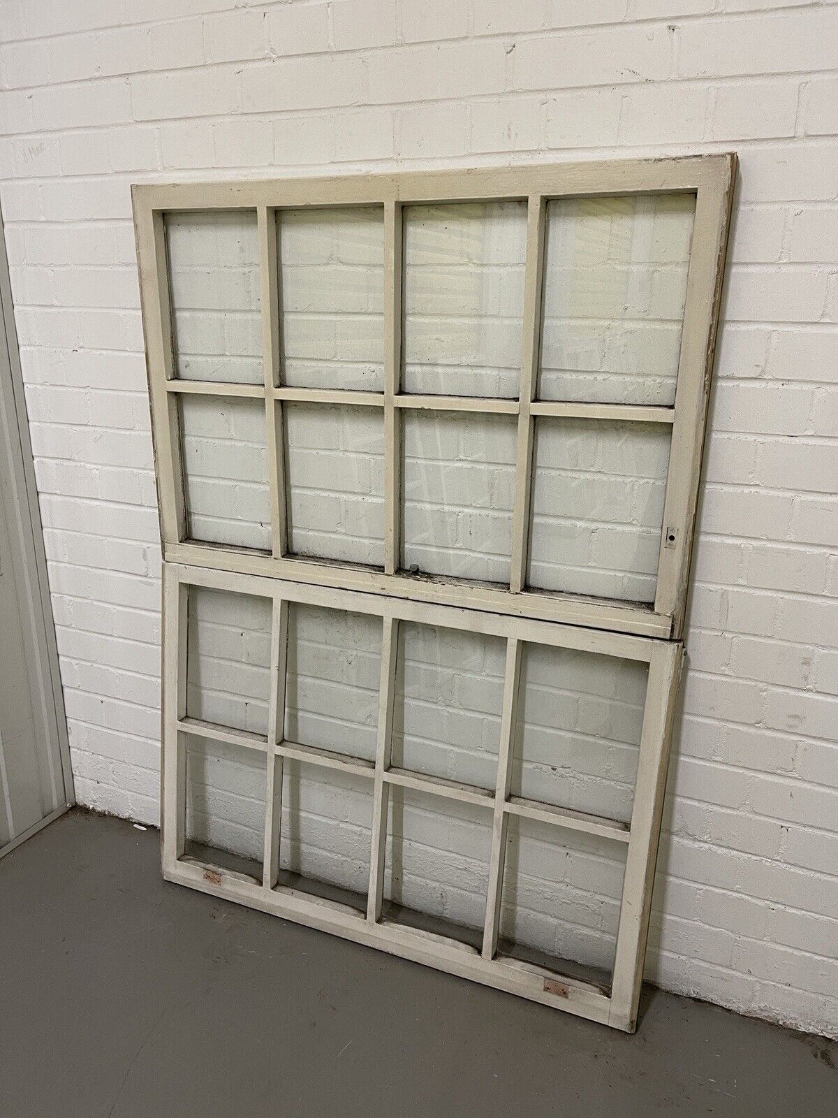 Pair of Modern Georgian 8 Panel Wooden Top Bottom Window 985 x 675 985 x 685