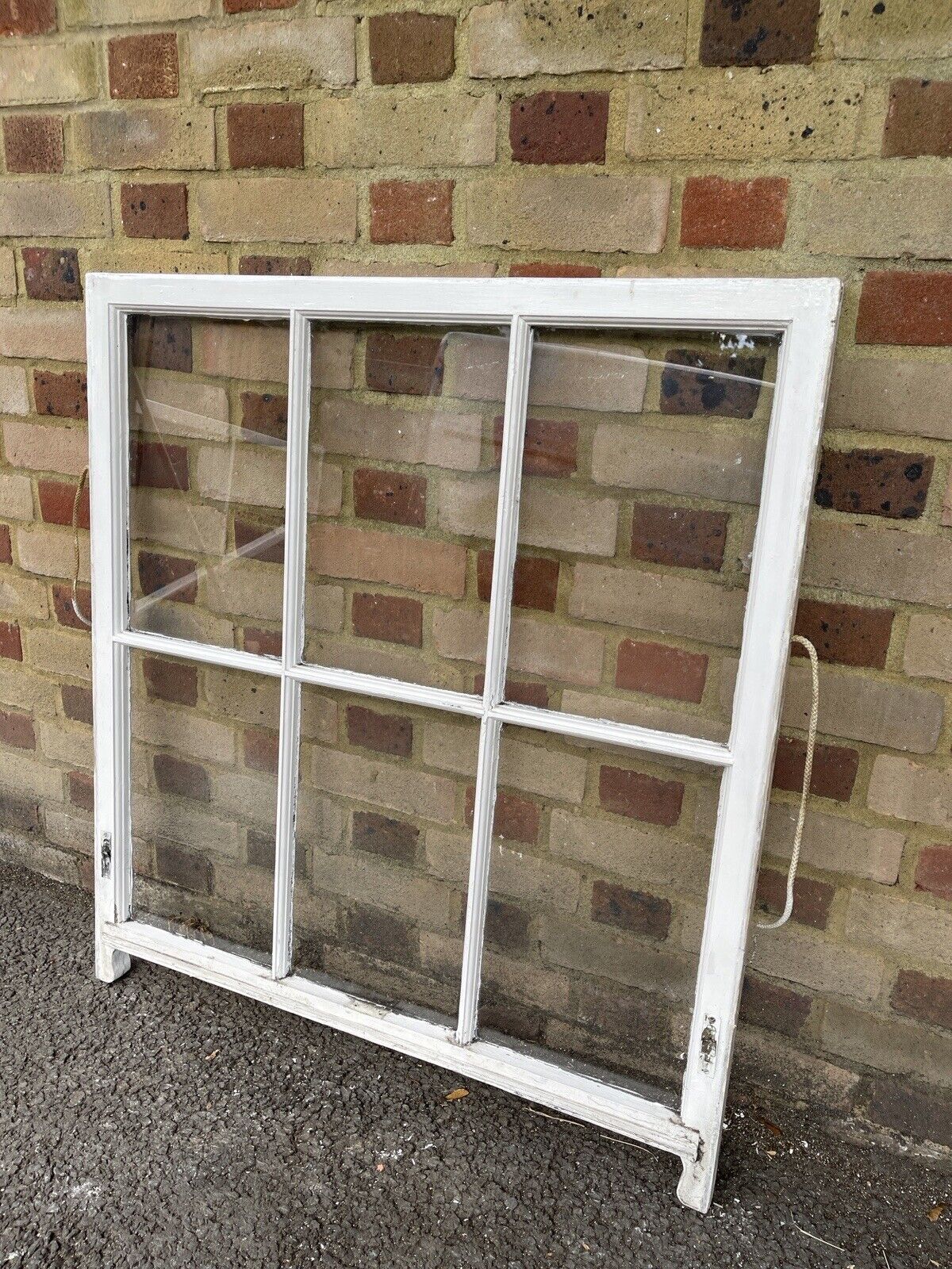 Reclaimed Old Georgian 6 Panel Wooden Window 965 x 890mm
