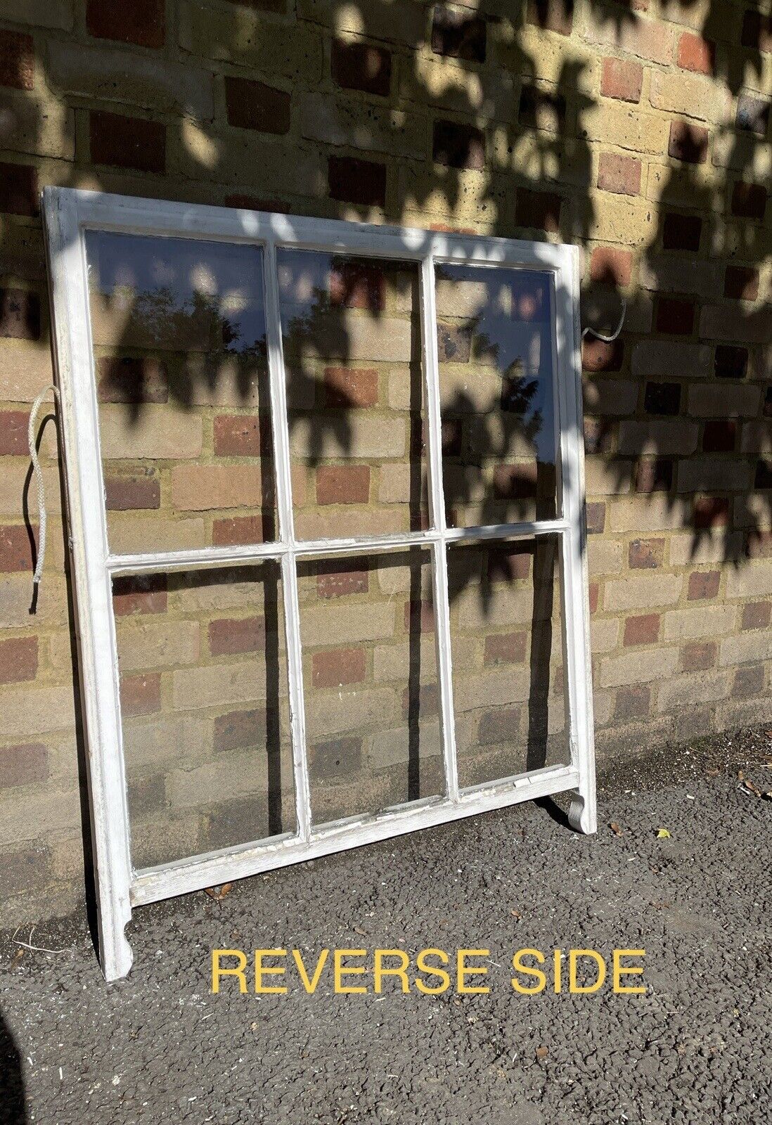 Reclaimed Old Georgian 6 Panel Wooden Window 900 x 945mm
