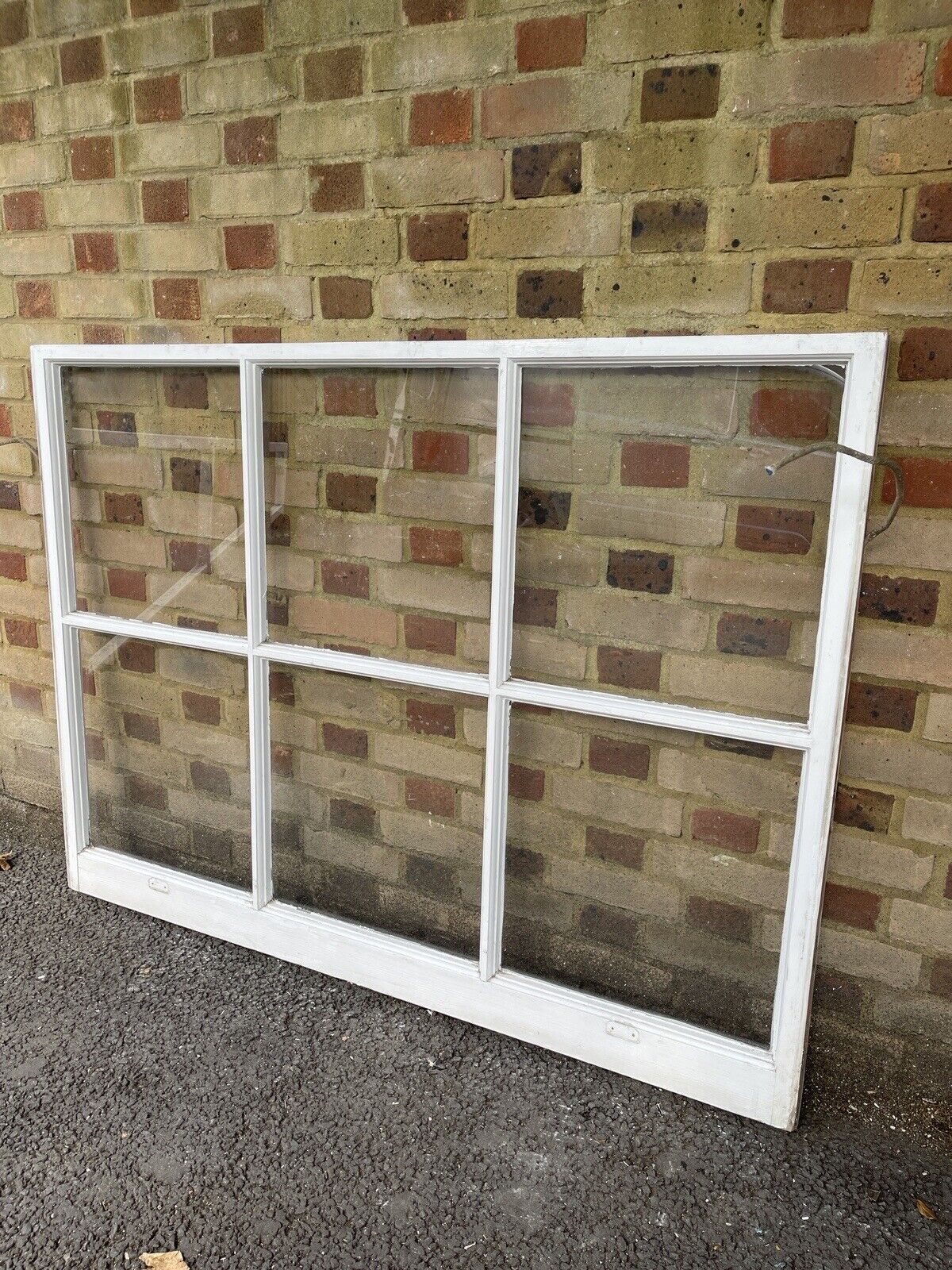 Reclaimed Old Georgian 6 Panel Wooden Window 1112mm or 1097mm x 1471mm