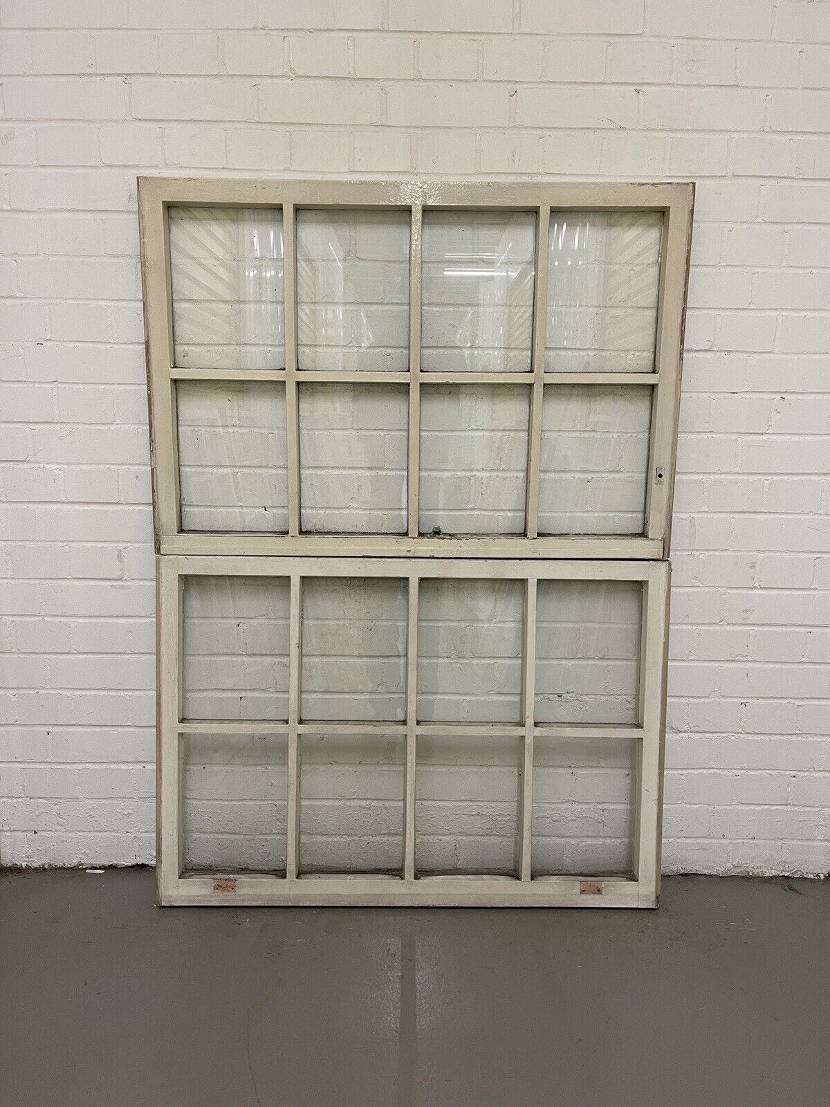 Pair of Modern Georgian 8 Panel Wooden Top Bottom Window 985 x 675 985 x 685