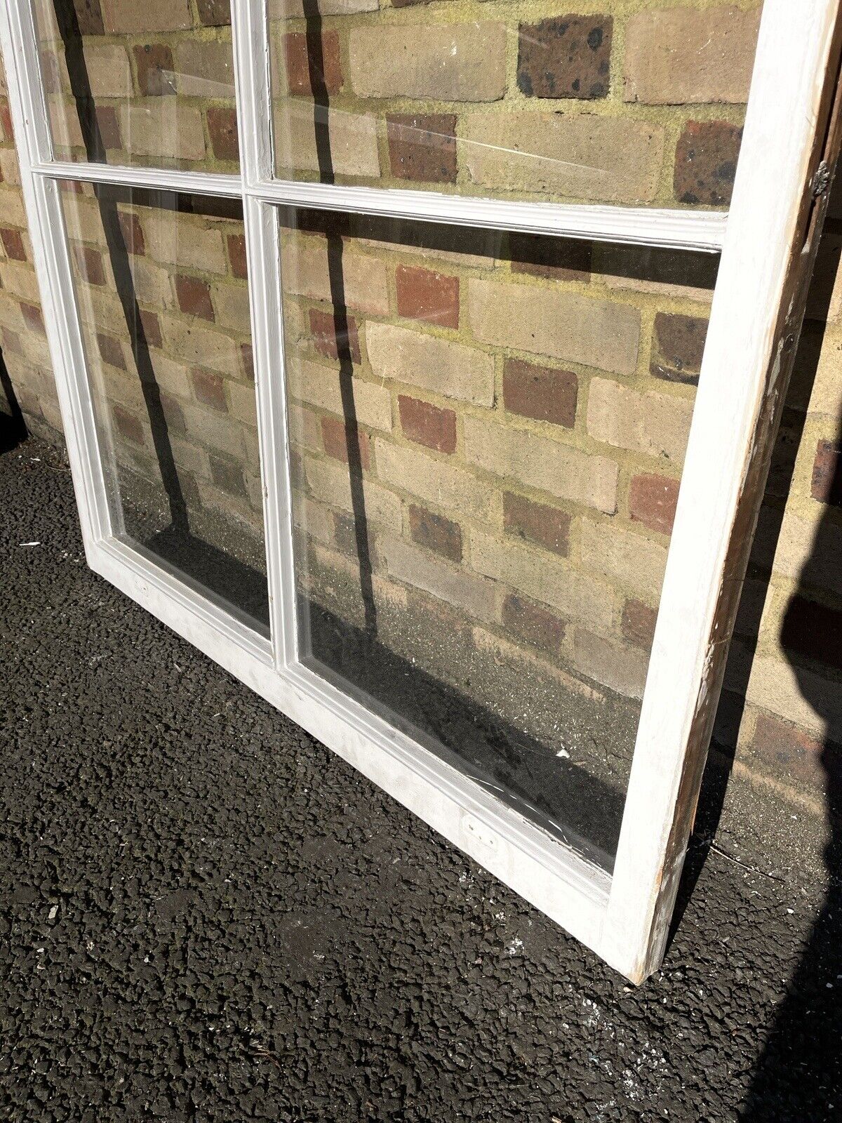 Reclaimed Old Large Georgian 4 Panel Wooden Window 1215 x 1315mm