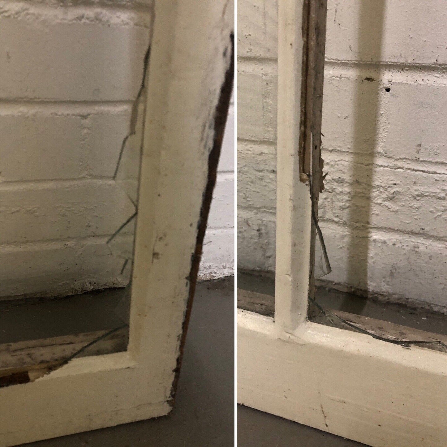 Reclaimed Old Large Georgian 6 Panel Wooden Window 1217 x 1225mm