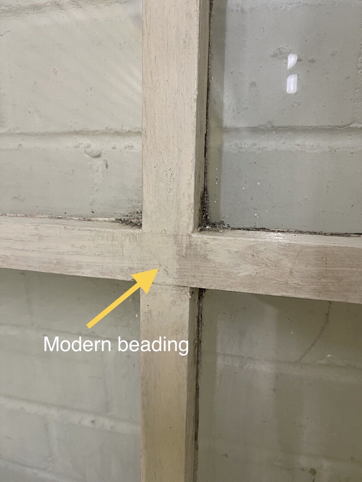 Modern Georgian 10 Panel Wooden Window 605 x 1290mm