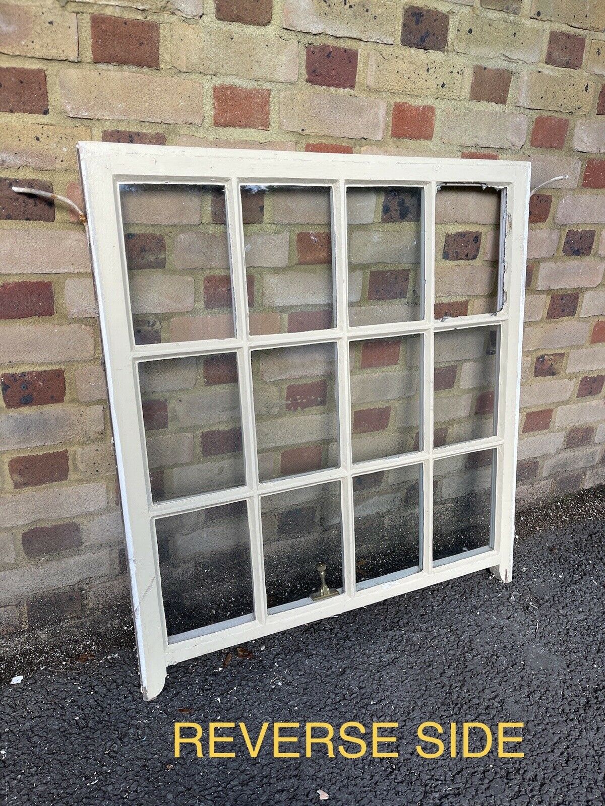 Reclaimed Old Georgian 12 Panel Wooden Window 880 x 975mm