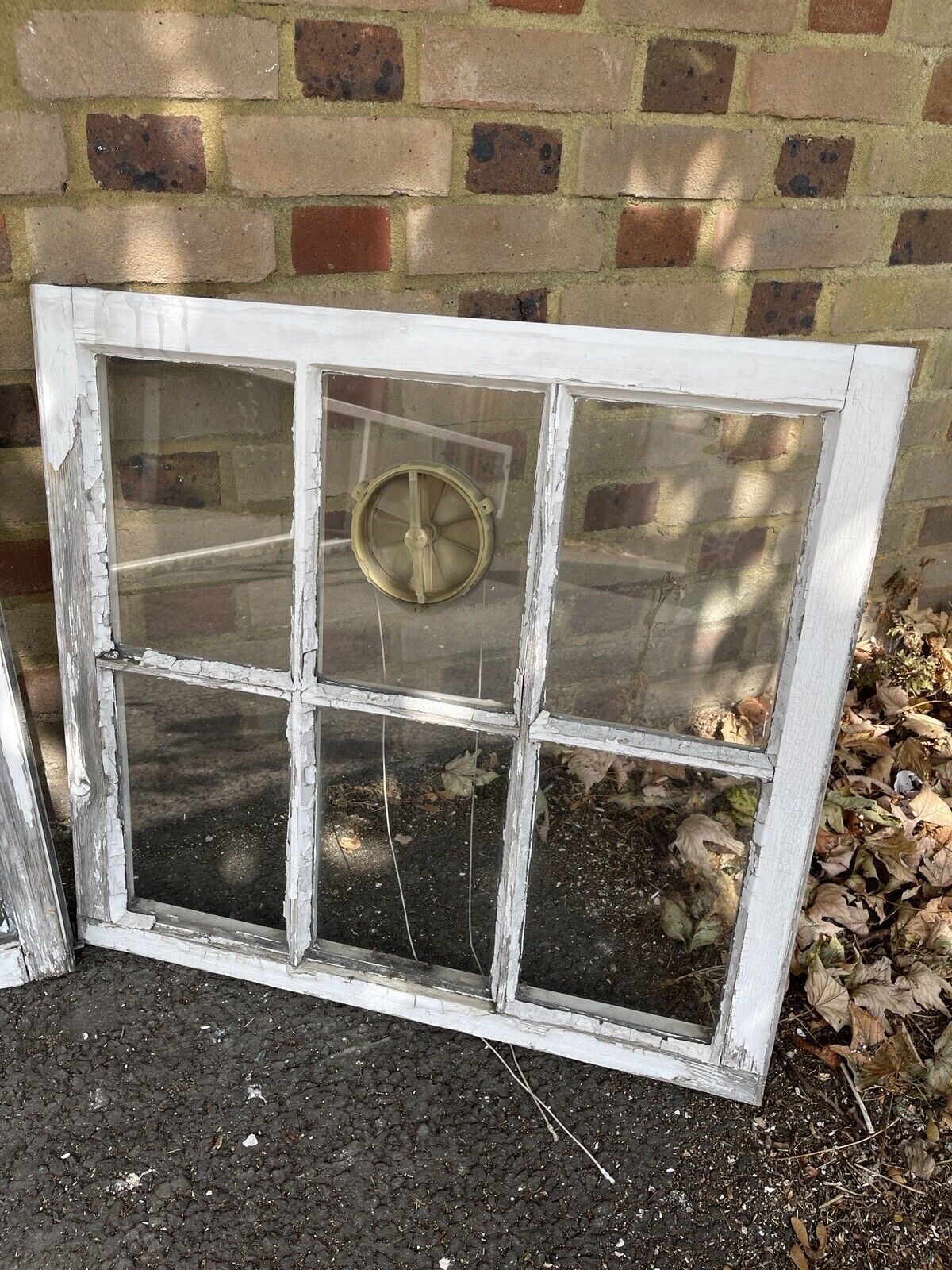 Two Pairs of Modern Georgian 6 Panel Wooden Top and Bottom Windows