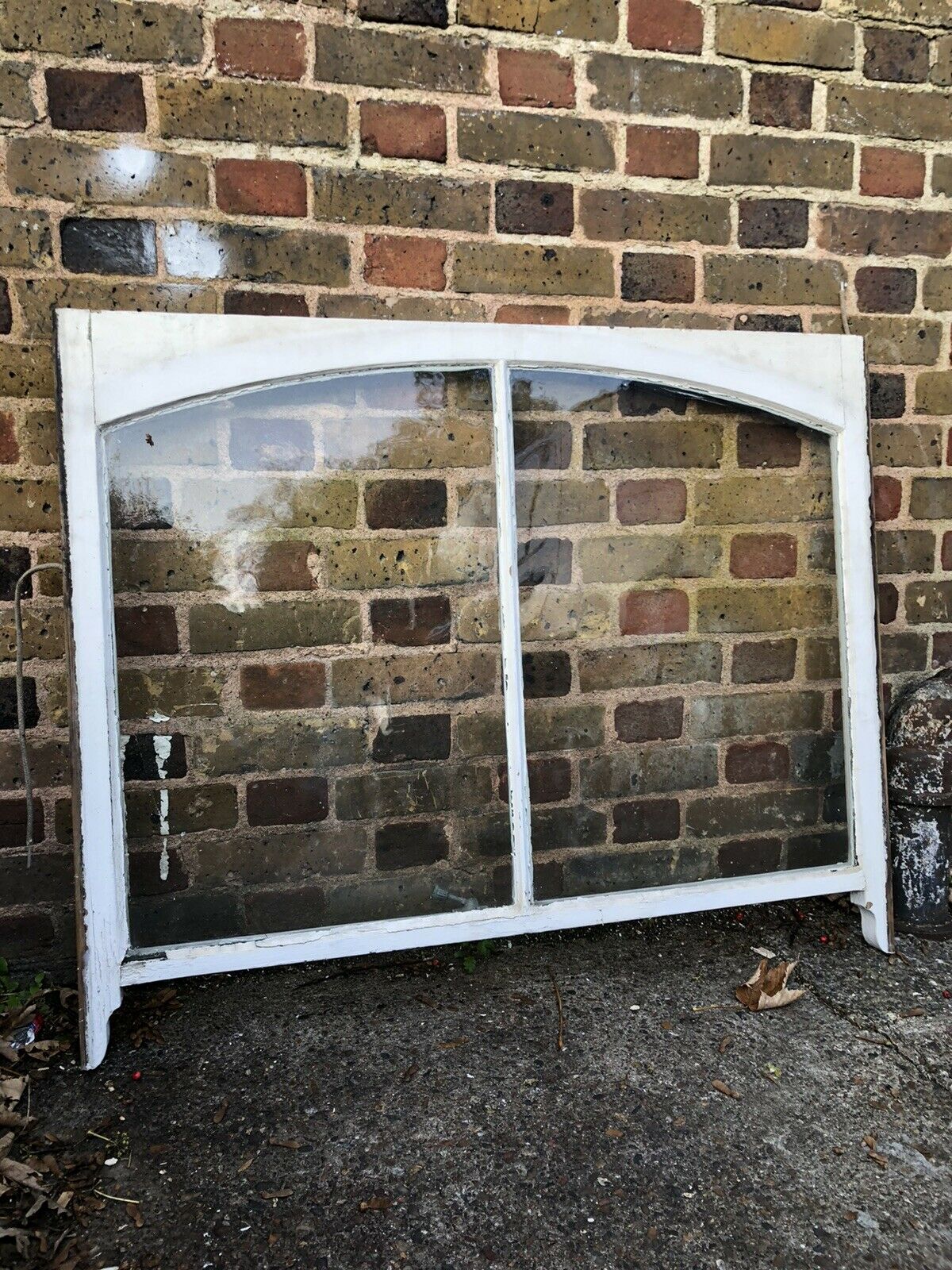 Reclaimed Old Victorian Edwardian Arch Panel Wooden Sash Window