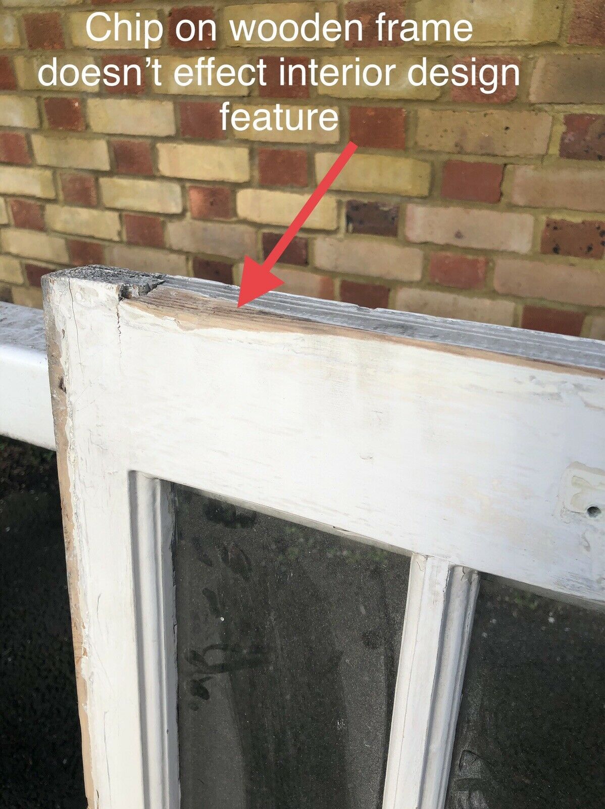 Reclaimed Old Victorian Edwardian Wooden Panel Sash Window 1050 x 1015mm