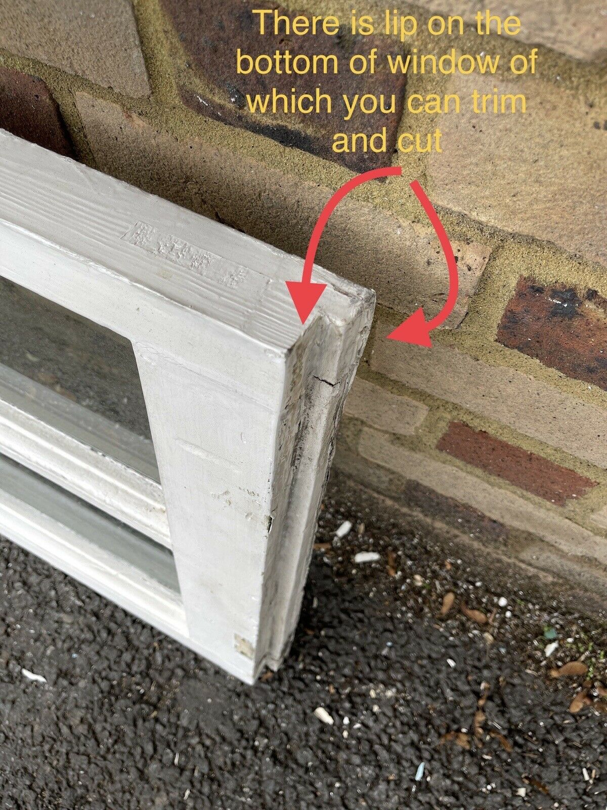 Reclaimed Old Georgian 8 Panel Wooden Window 1500 x 520mm