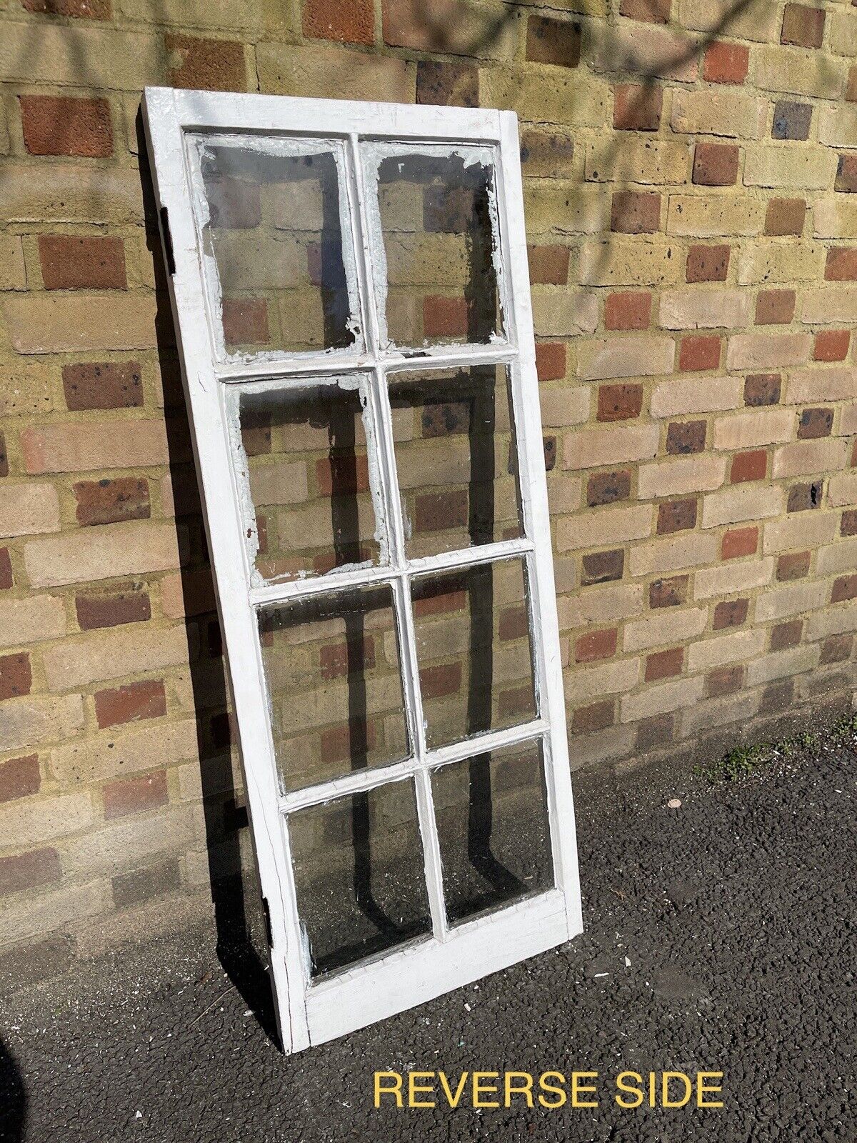 Reclaimed Old Georgian 8 Panel Wooden Window 1305 x 525mm
