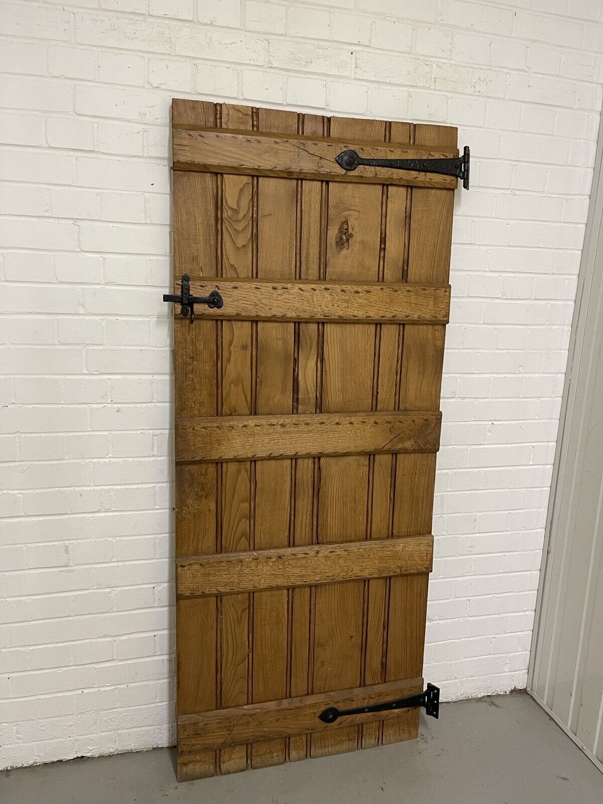 Reclaimed Oak Old Handmade Studded Ledge and Brace door 1830 x 752mm