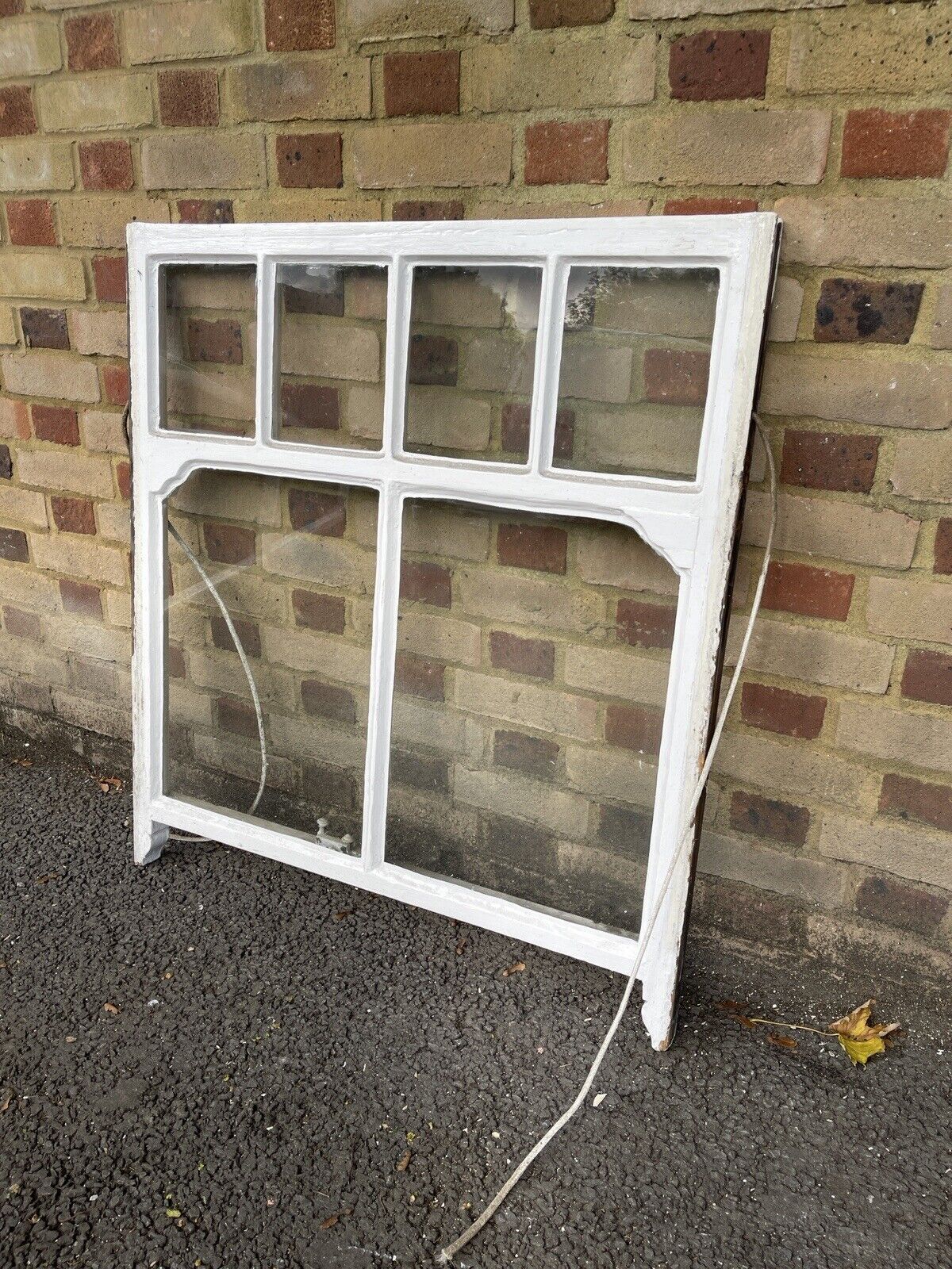 Reclaimed Old Georgian 6 Panel Wooden Window 968 x 885mm