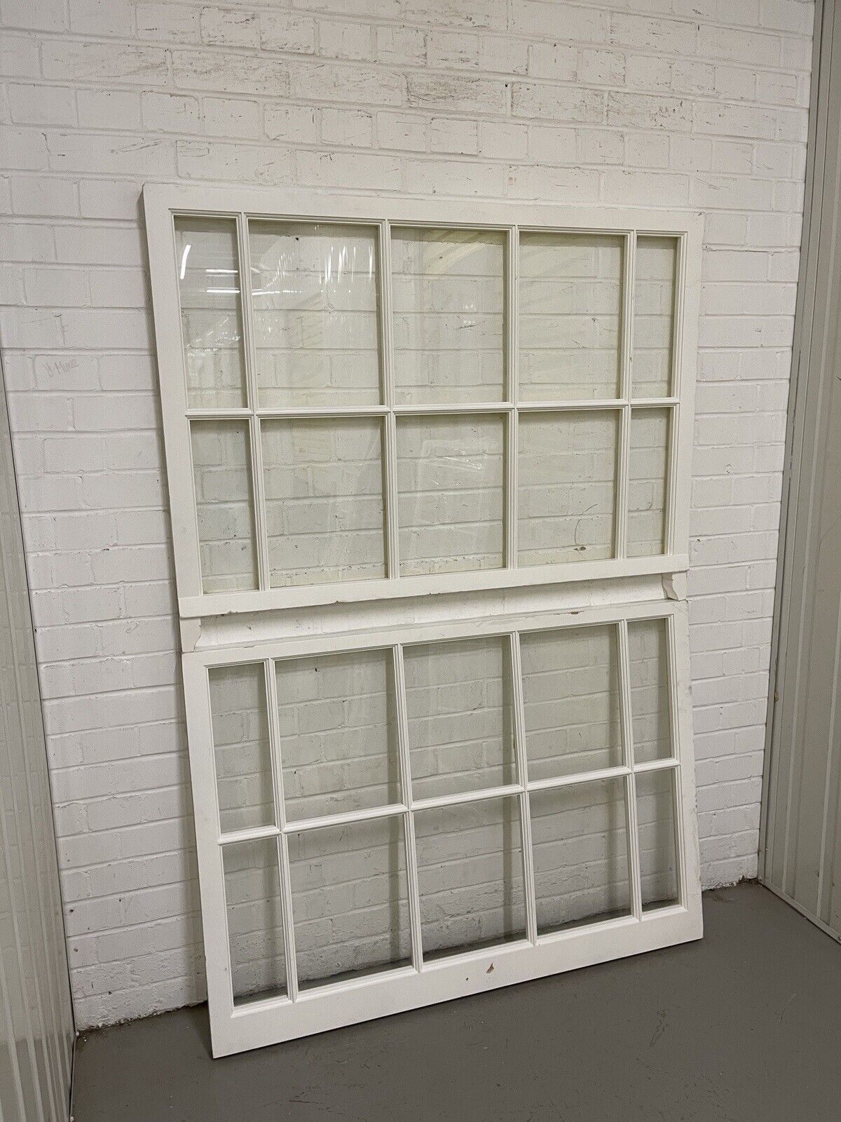 Pair Of Modern Georgian Bespoke Wooden 10 Panel Window 895 x 1210 860 x 1210mm