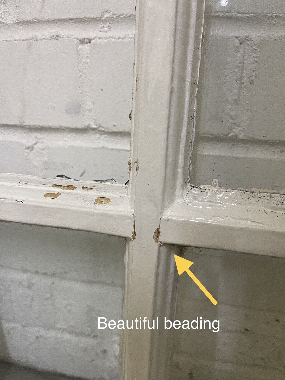 Reclaimed Old Georgian 4 Panel Wooden Window 500 x 585mm