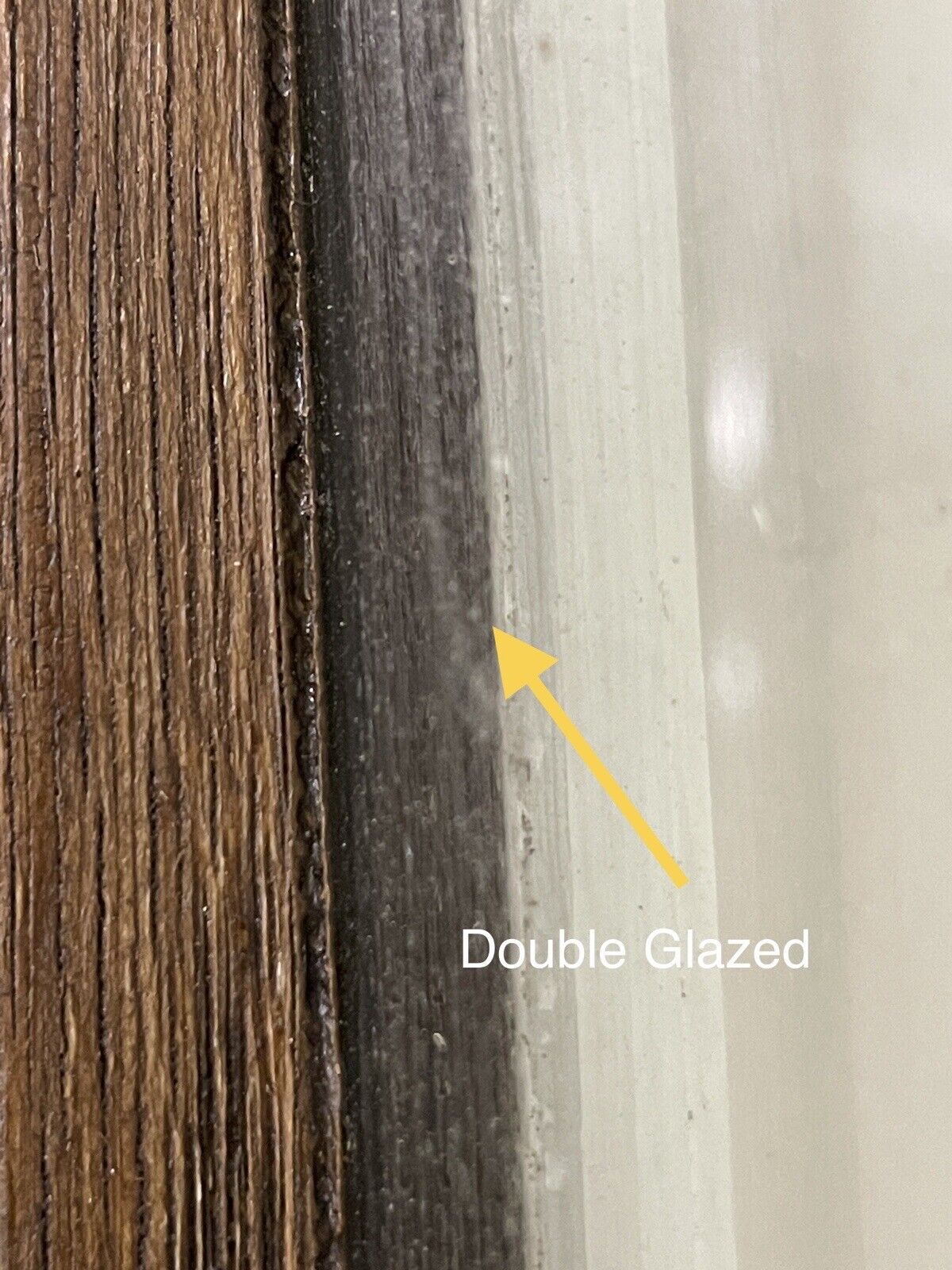 Reclaimed Old Double Glazed Glass Oak Wooden Door Side Back Door 1995 x 744mm