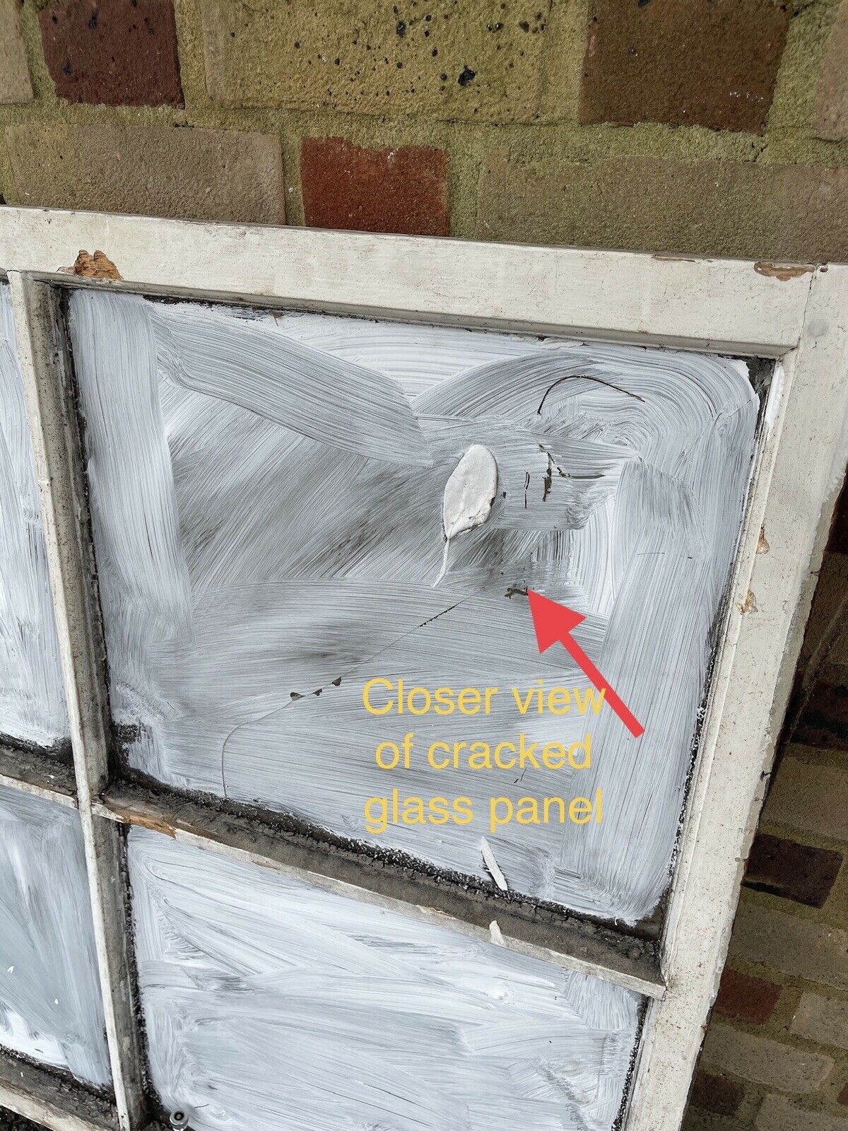 Large Reclaimed Old Georgian 4 Panel Wooden Sash Window 1015 x 1065mm