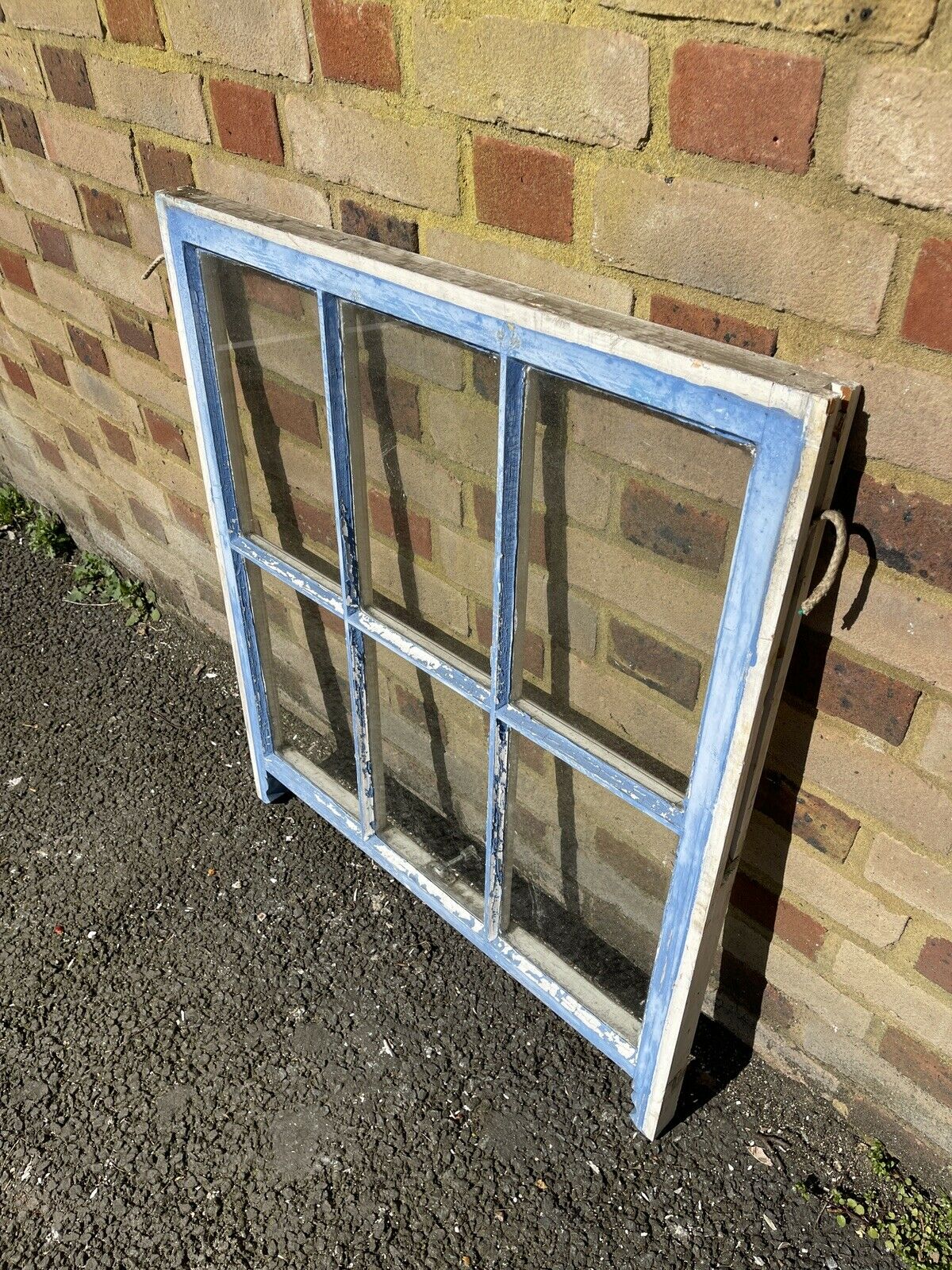 Reclaimed Old Georgian 6 Panel Wooden Window
