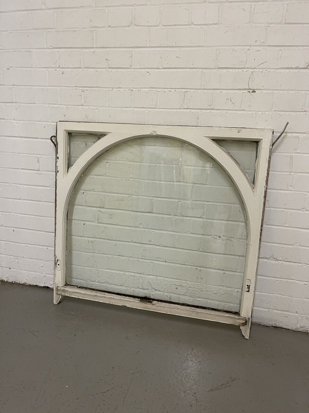Reclaimed Old Edwardian Arch Wooden Sash Window 913 x 860mm