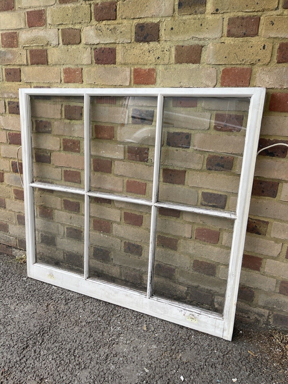 Reclaimed Old Georgian 6 Panel Wooden Window 1076 x 970mm