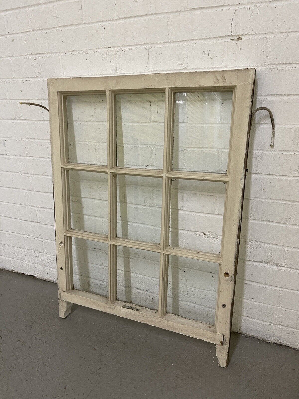 Reclaimed Old Georgian 9 Panel Wooden Window 680 x 925mm