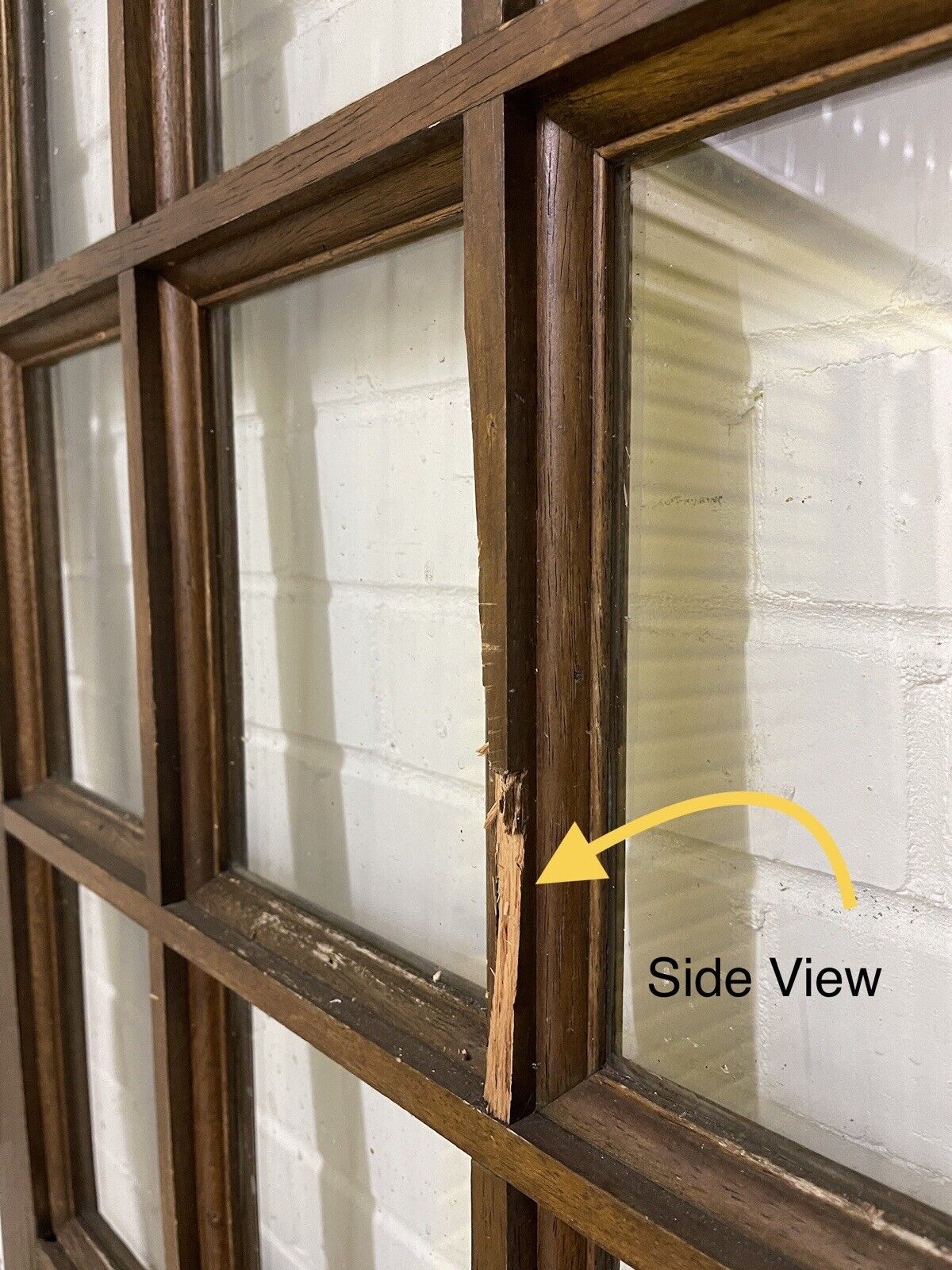 Solid Hardwood External Glass panel Stable Door 1980 X 758mm