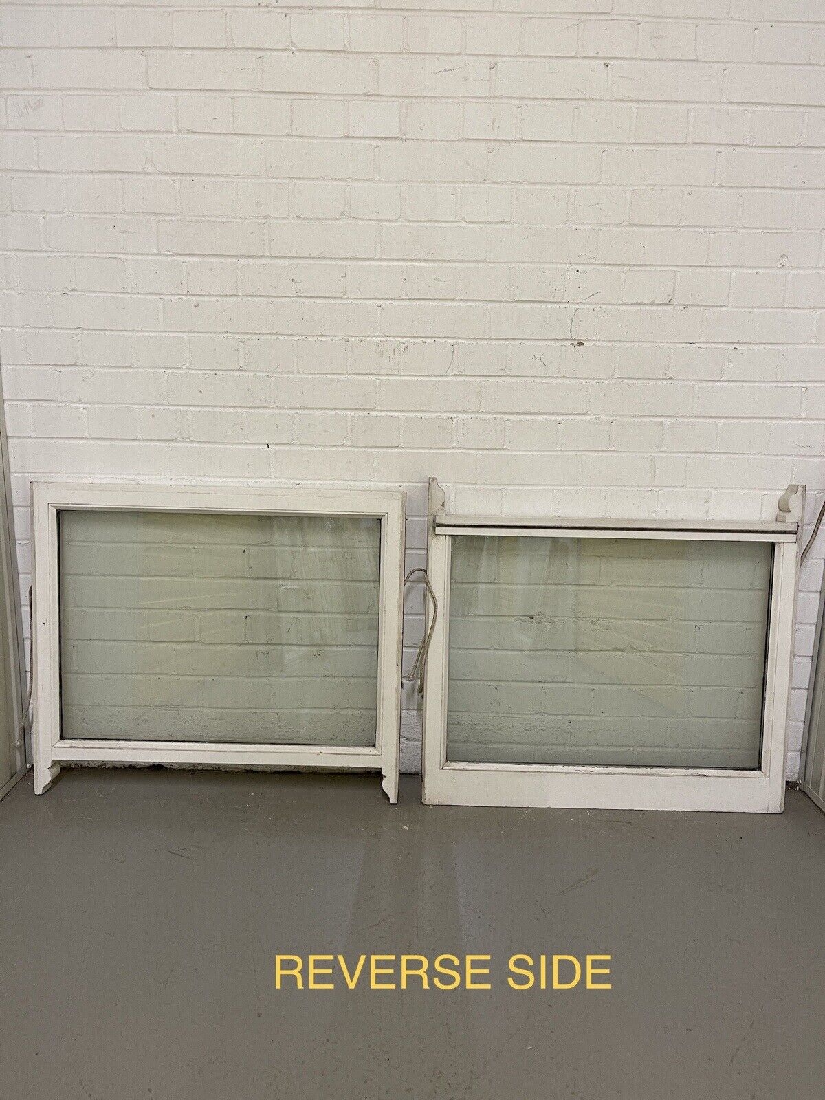 Two Pairs Of Double Glazed Wooden Sash Windows 803x687 798x715 803x688 803x715mm