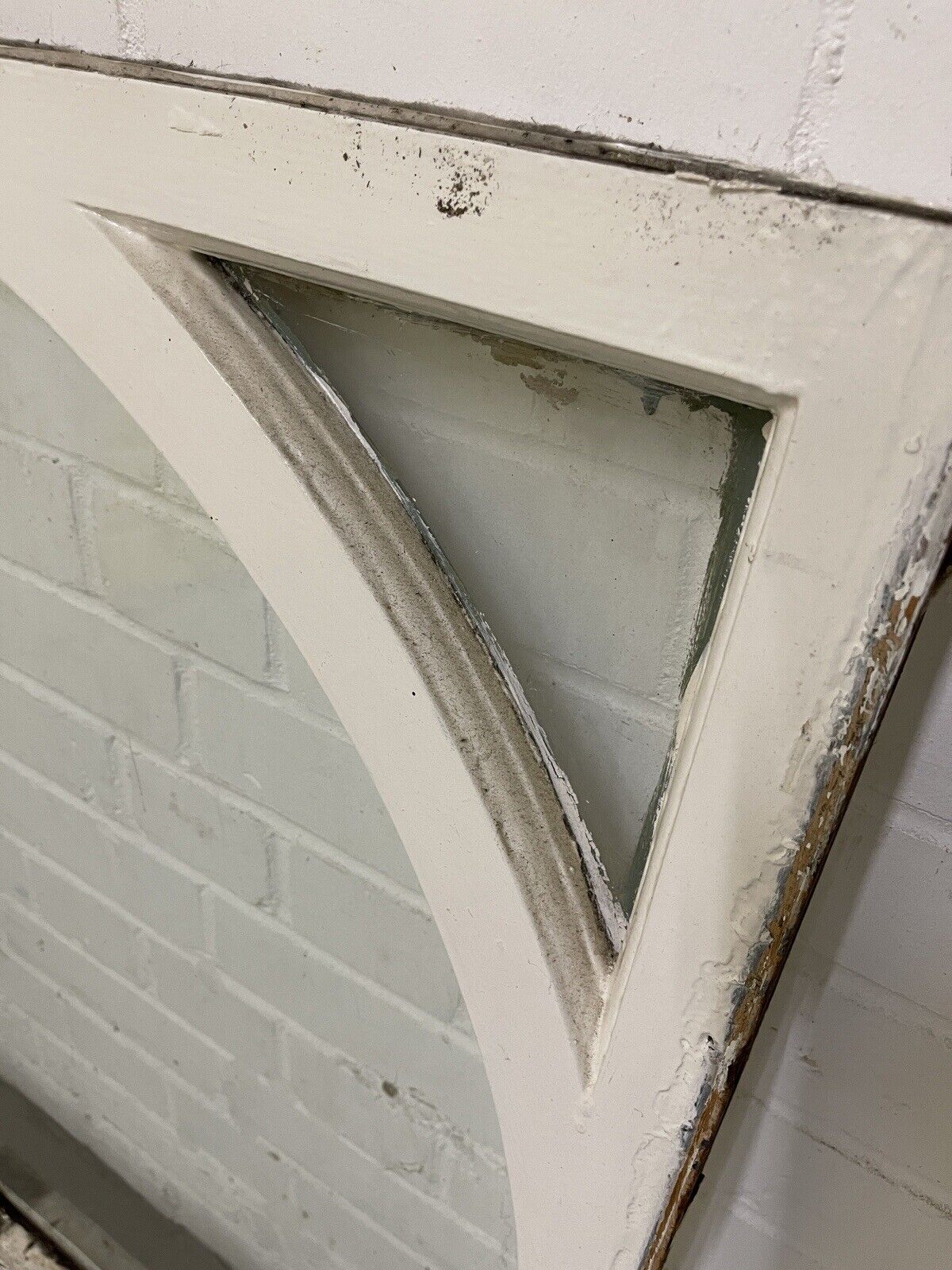 Reclaimed Old Edwardian Arch Wooden Sash Window 913 x 860mm