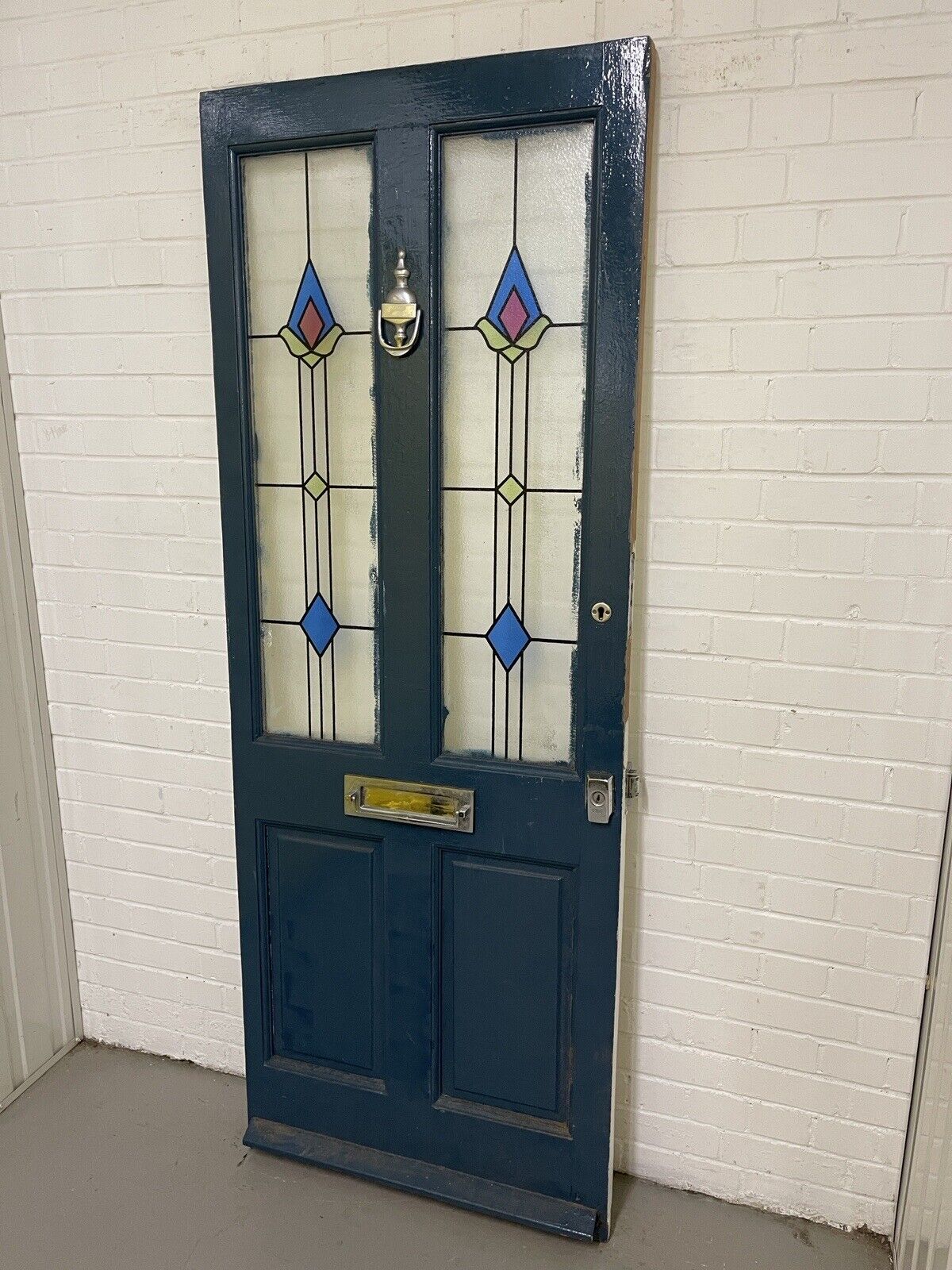 Reclaimed Victorian Wooden Panel External Front Door 2023 x 811mm