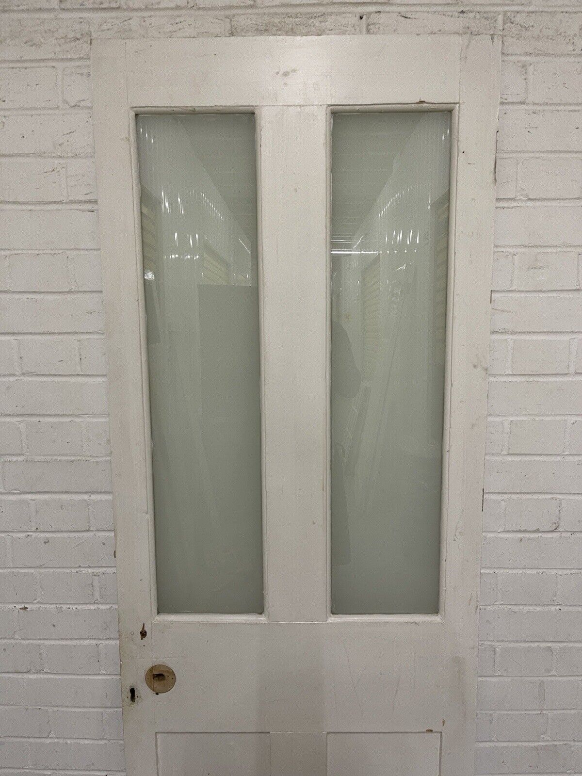 Reclaimed Victorian Pine Internal 4 panel Door 1937 OR 1945mm x 673mm