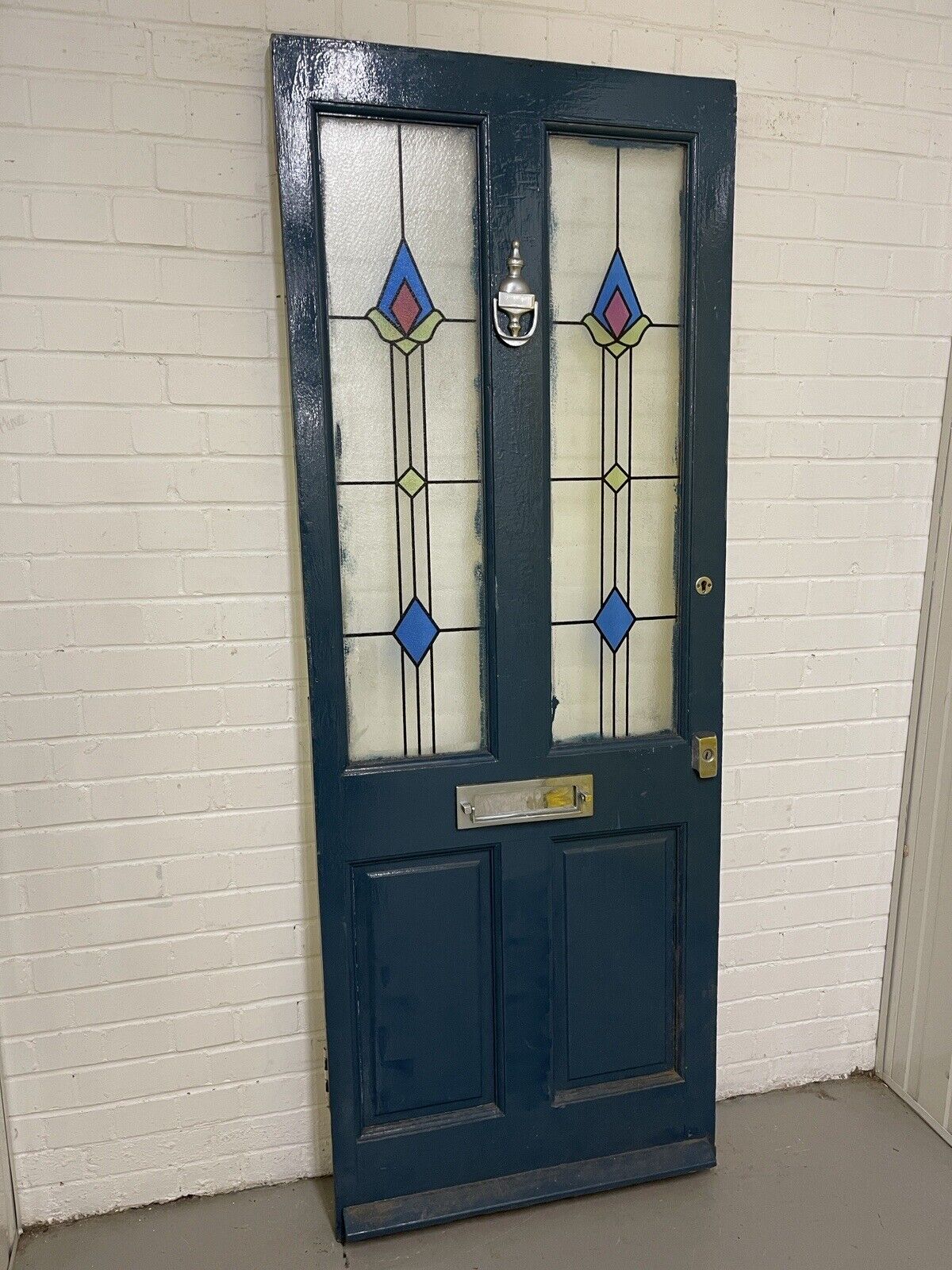 Reclaimed Victorian Wooden Panel External Front Door 2023 x 811mm