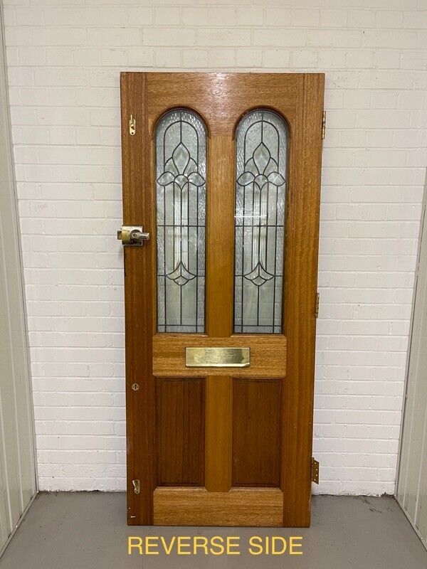Reclaimed Victorian Style Wooden Panel External Front Door 1980 1965 x 840mm