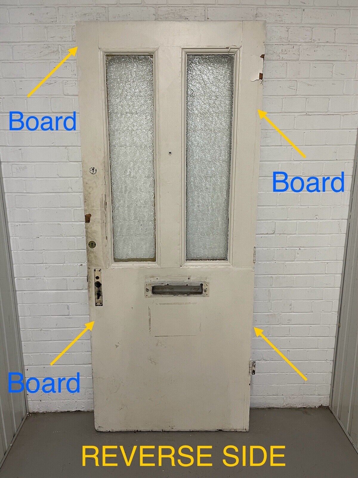 Reclaimed Old Arts and Crafts Victorian Wooden Front Door 2075 x 860 or 850mm