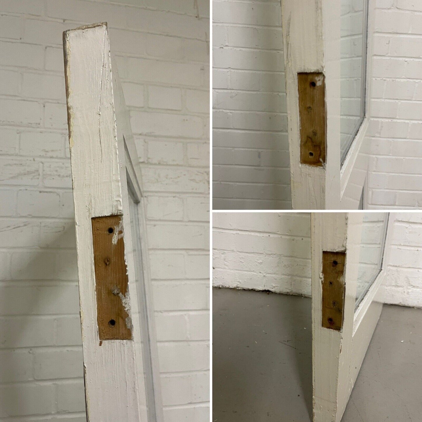 Reclaimed Old French Double Glazed Glass Wooden Double Doors 1978 x 1163mm