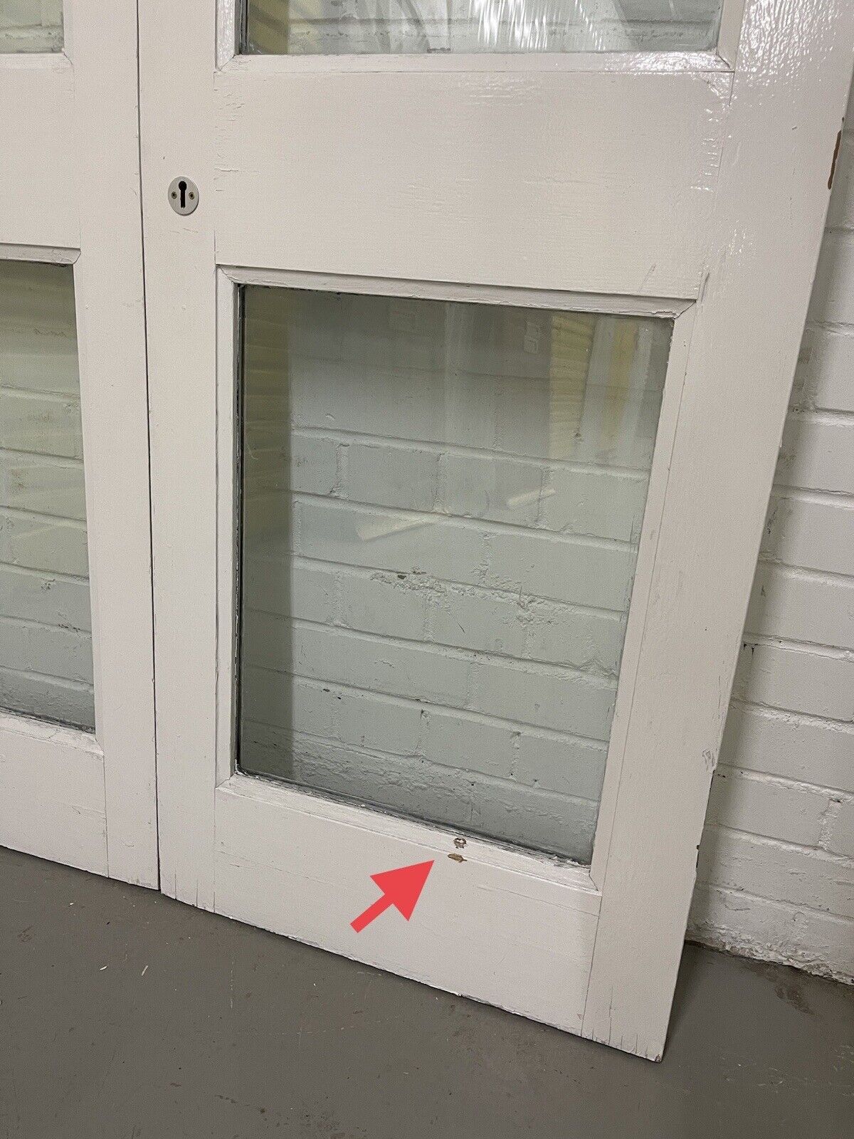 Reclaimed Old French Double Glazed Glass Wooden Double Doors 1978 x 1163mm