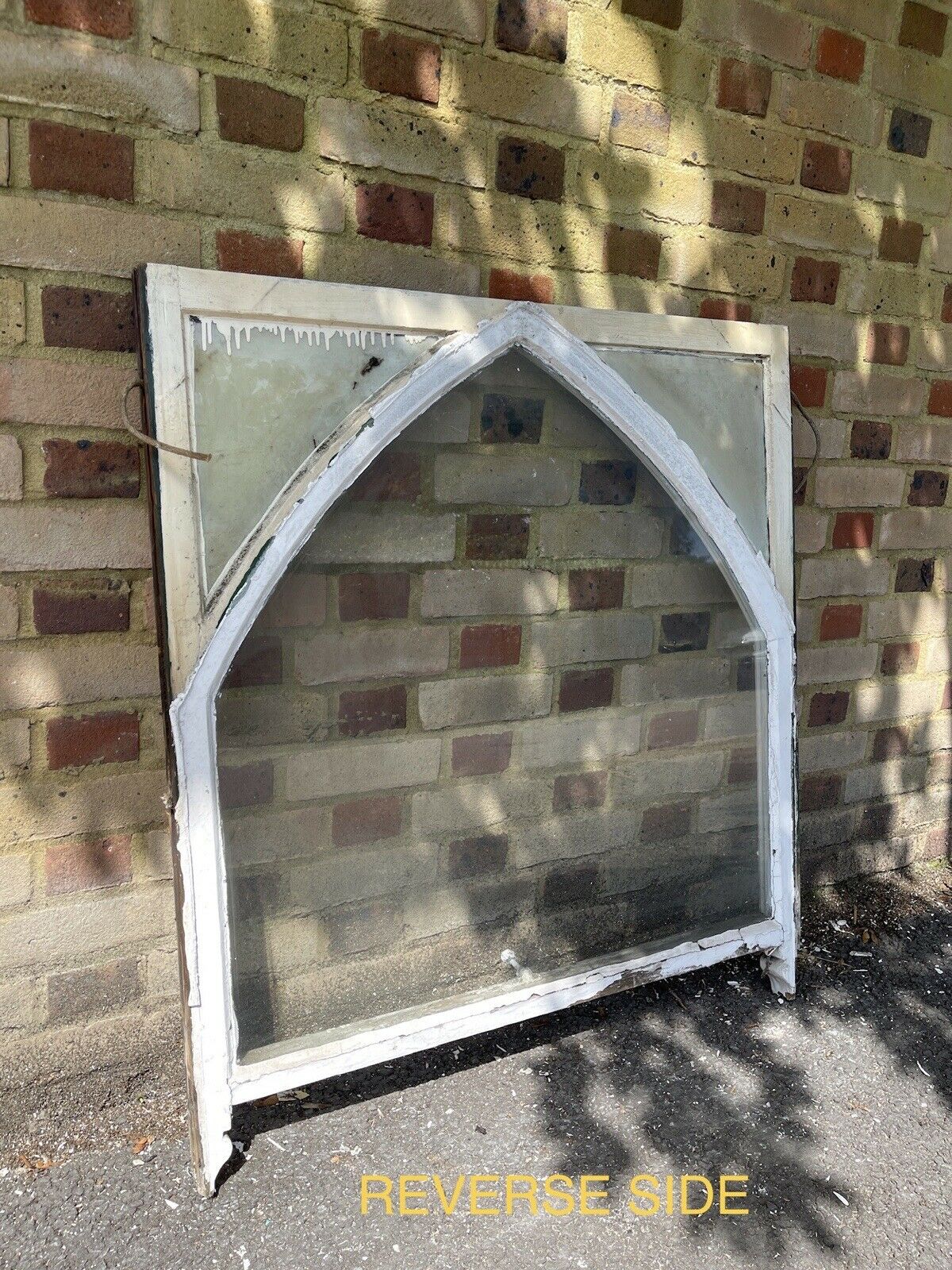Reclaimed Old Edwardian Arch Wooden Sash Window 1015 x 915mm