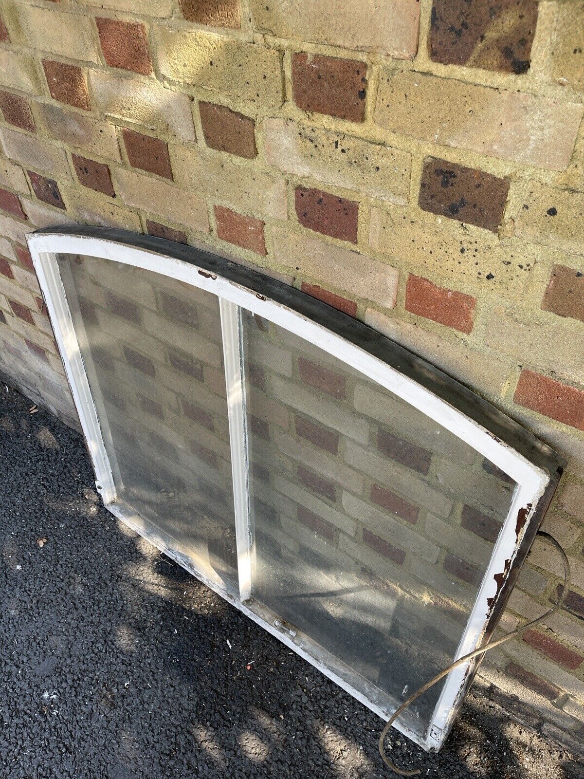 Reclaimed Old Victorian Edwardian Arch Panel Wooden Sash Window 1143mm x 972mm