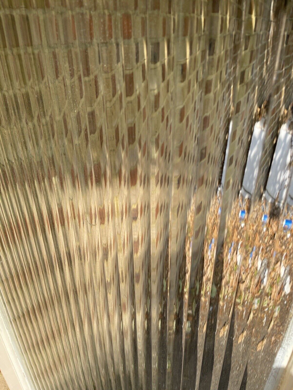 Reclaimed Reeded Glass Internal Or External Door 1970 x 762mm