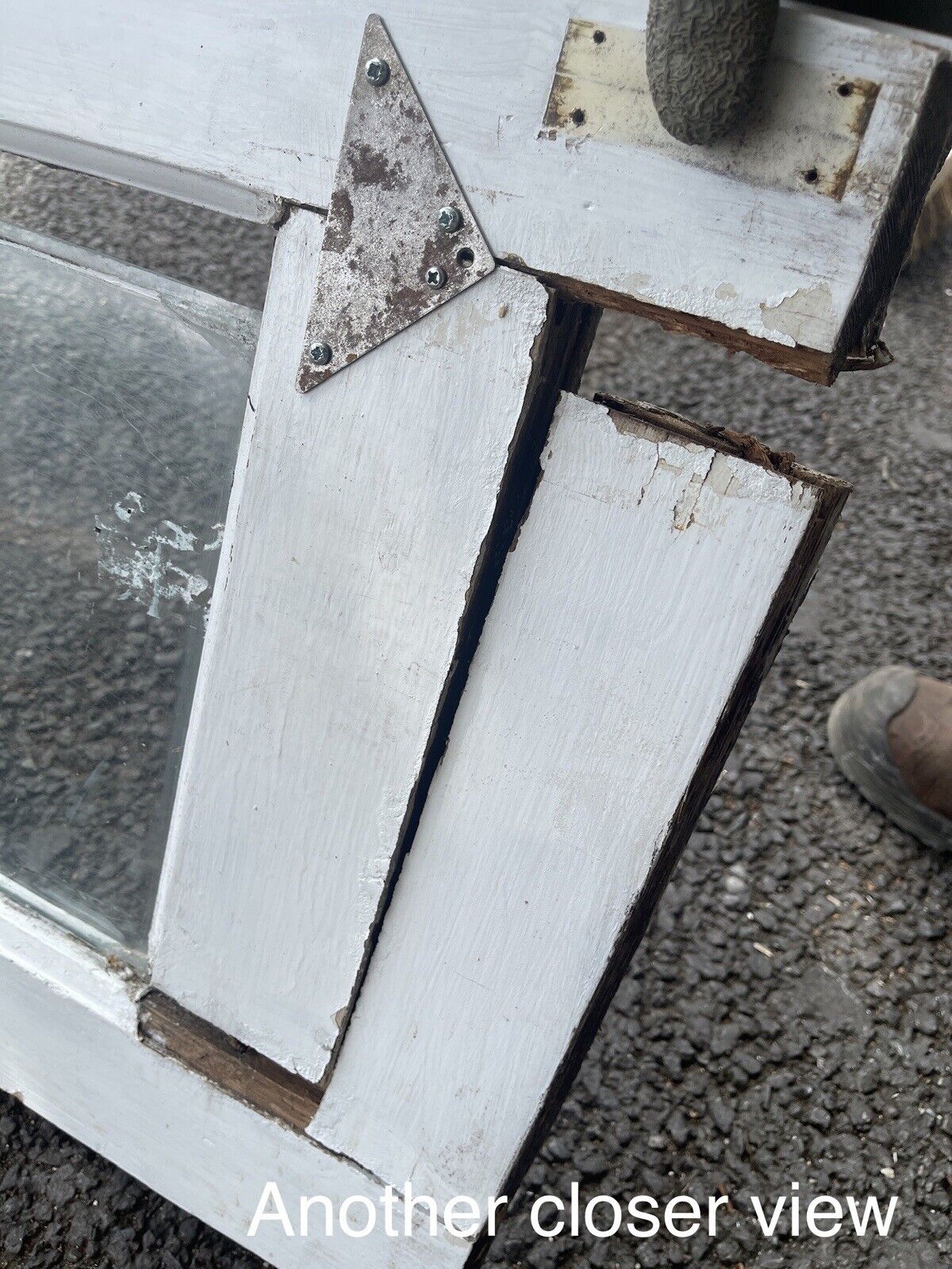 Reclaimed Old French Single Panel Glass Wooden Double Doors 1970 x 910mm