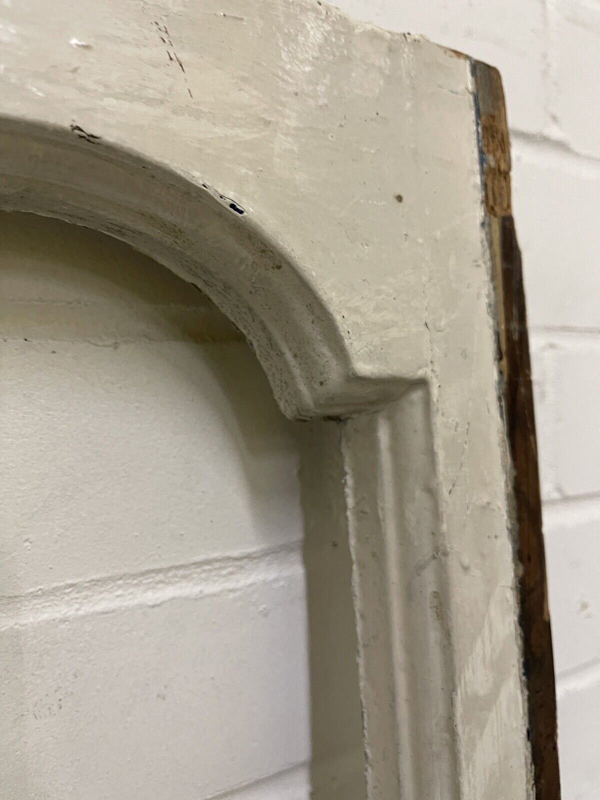 Reclaimed Old Edwardian Arch Sash Wooden Window 770 x 555mm