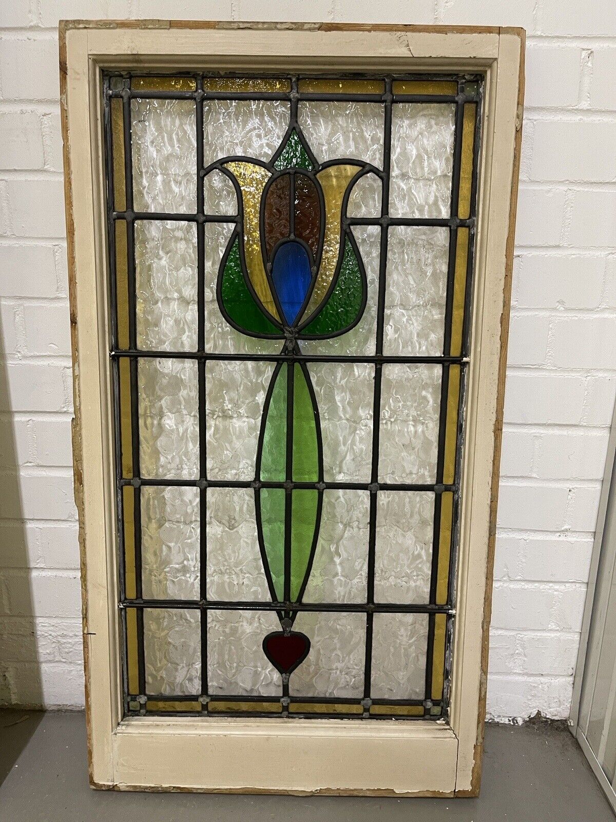 Reclaimed Victorian Edwardian Wooden External Front Door Side Panel 2075 x 860mm