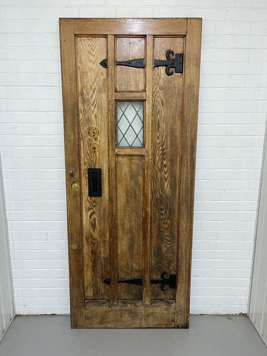 Reclaimed Oak Studded Wooden Front Door 2080 or  2075 x 860mm