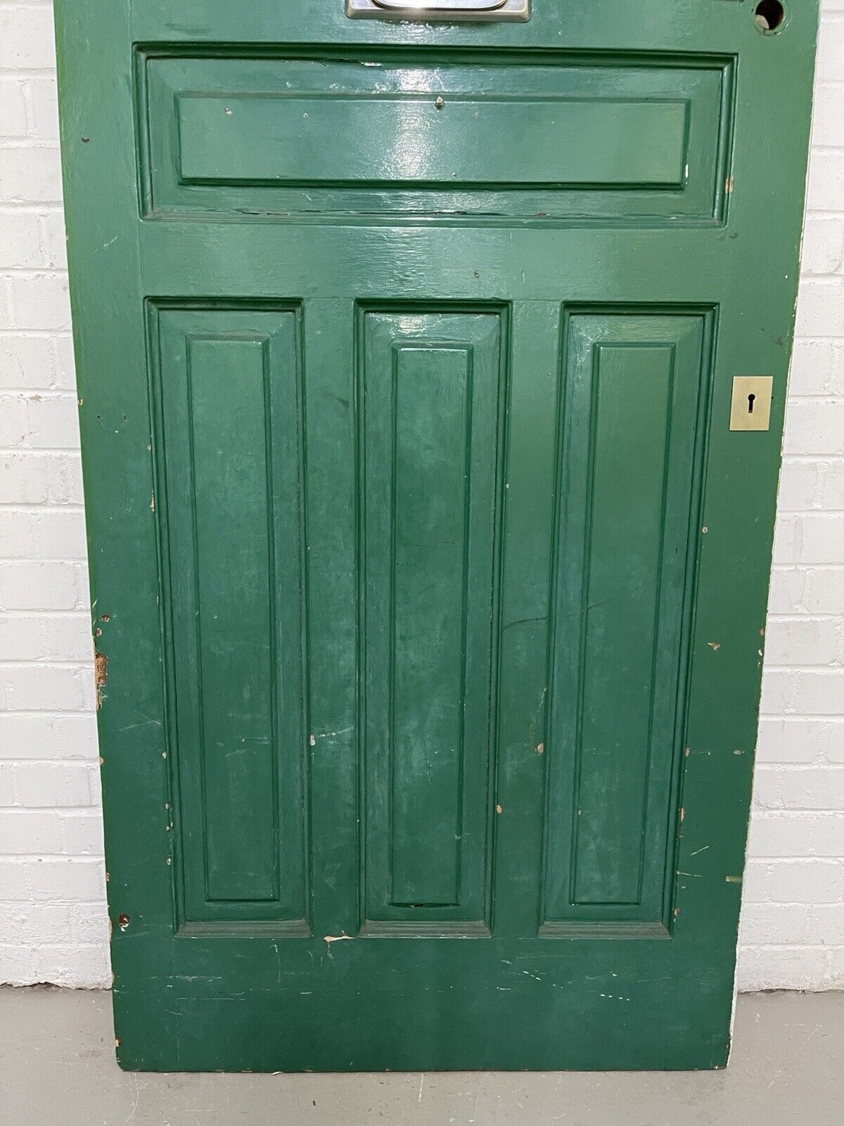 Reclaimed Victorian Edwardian Wooden Panel Front Door 2075 x 855mm