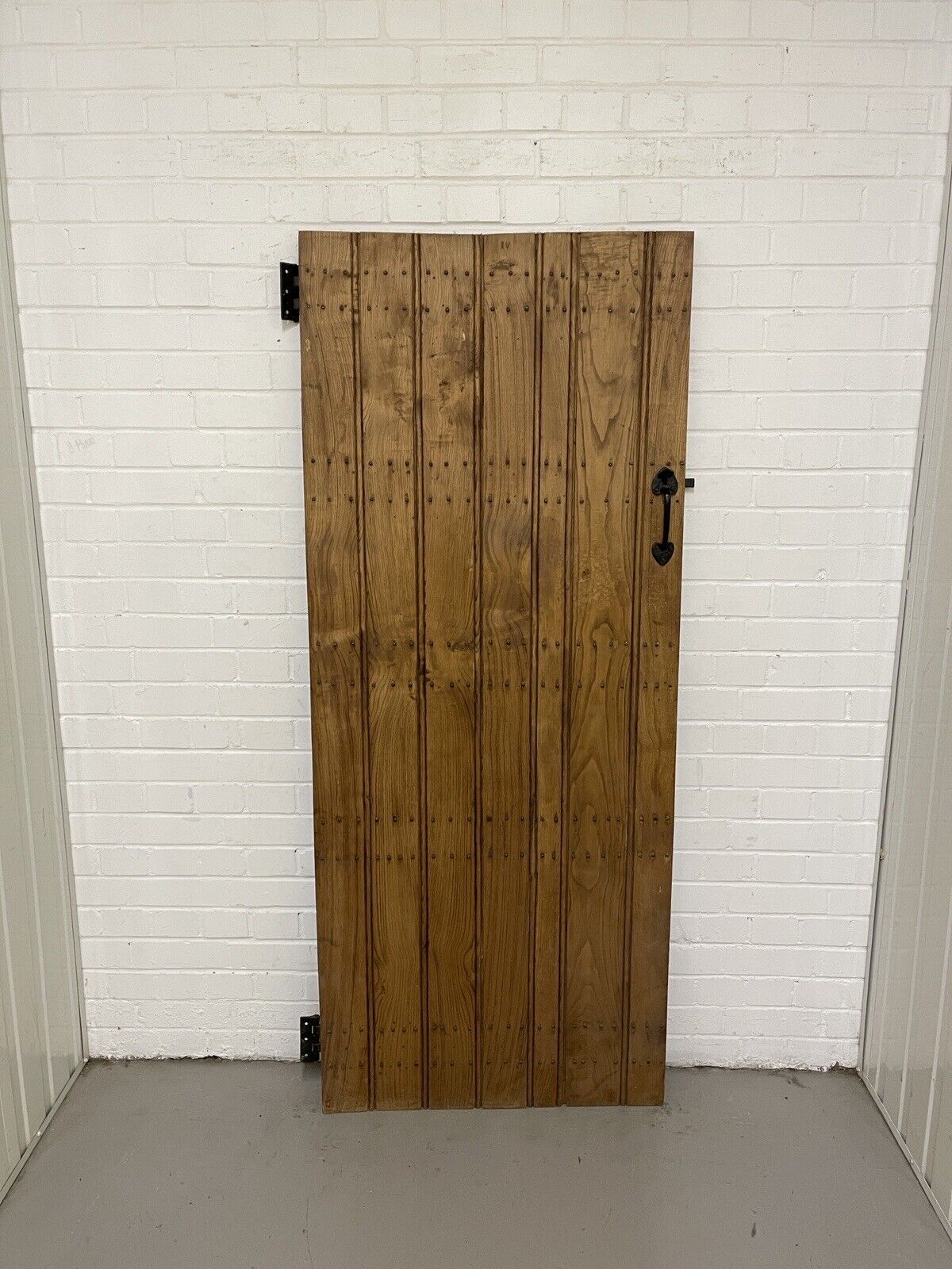 Reclaimed Oak Old Handmade Studded Ledge and Brace door 1830 x 752mm