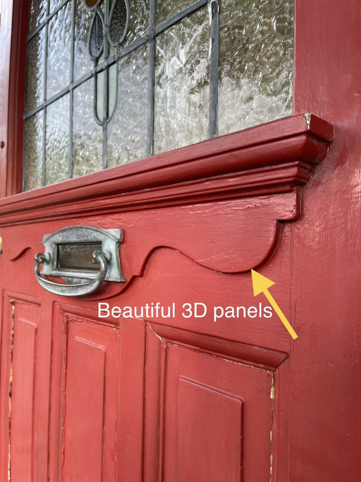 Reclaimed Victorian Edwardian Wooden Panel External Front Door 2030 x 810mm