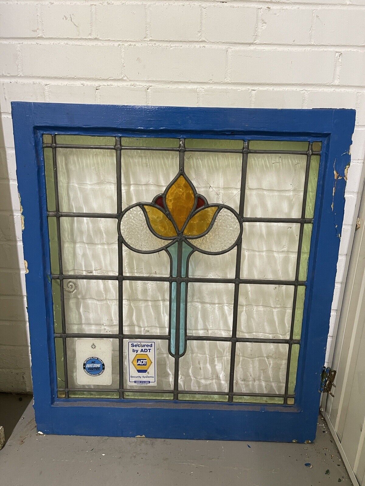 Reclaimed Victorian Georgian Edwardian Wooden Panel Front Door 2080mm x 860mm
