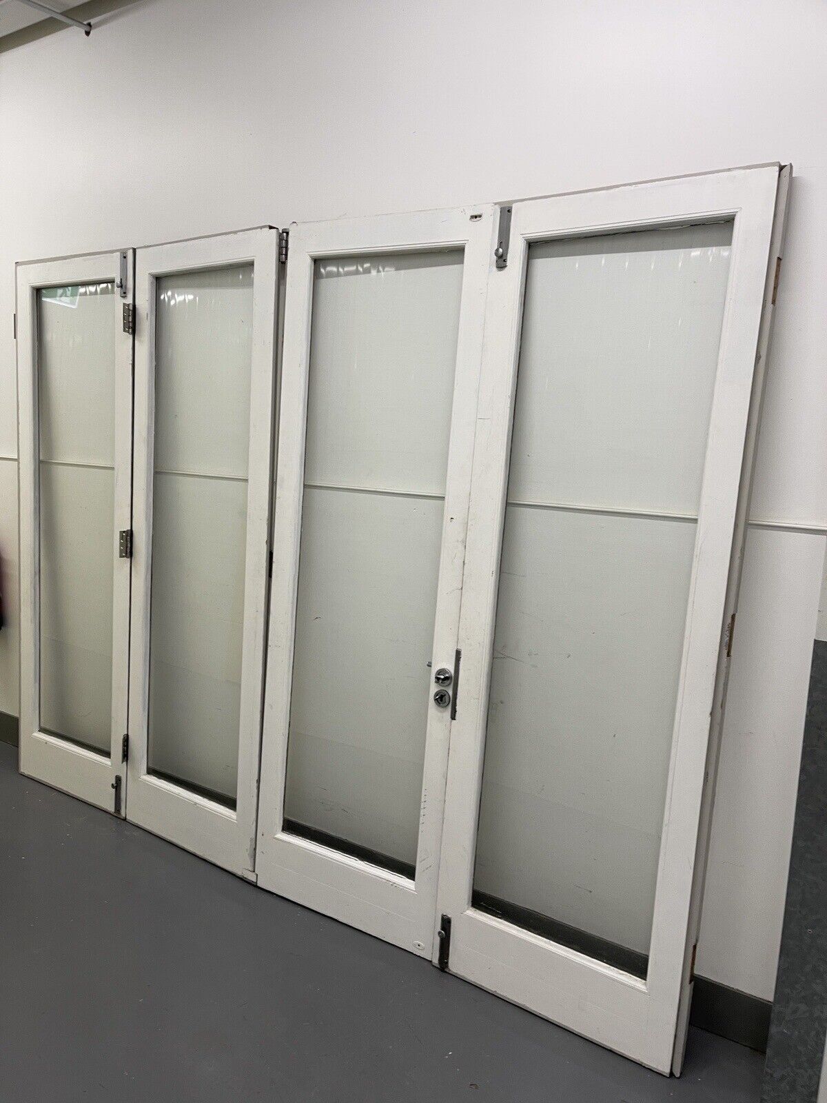 Solid Wood Double Glazed Bifold Sliding  External Doors NO FRAME 2175 x 2883mm