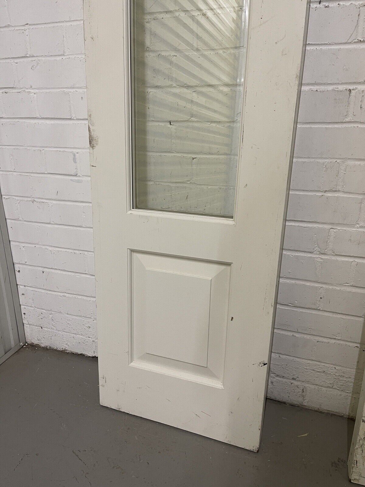 Large Pair Reclaimed Bespoke Wooden Side Light Windows Or Doors 1967 x 455mm