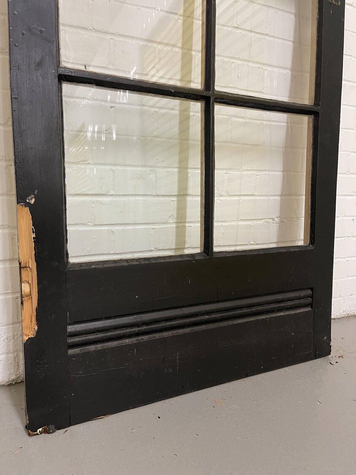 Reclaimed Georgian Wooden Panel External Side Back Door 1970x 860mm